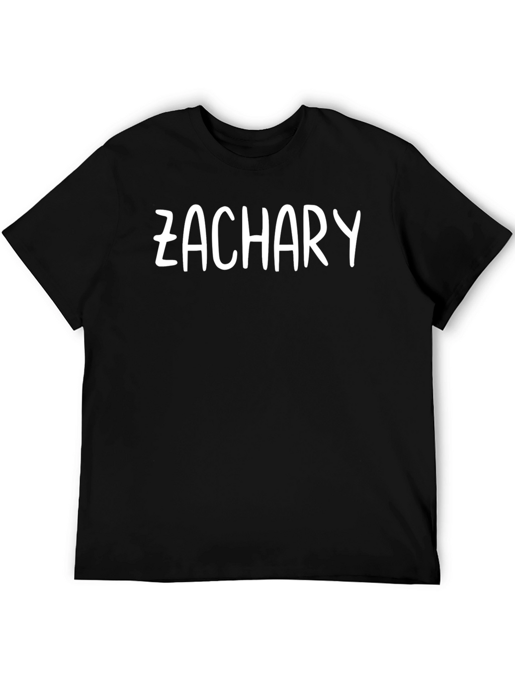 Personalized Zachary Black T-Shirt