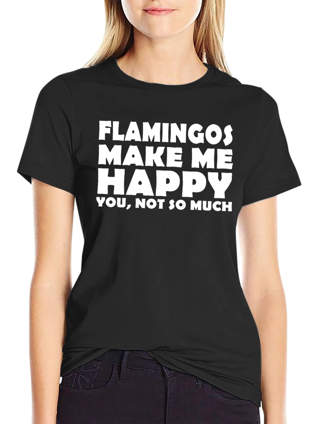 Funny Flamingo Graphic T-Shirt - Novelty Statement Tee