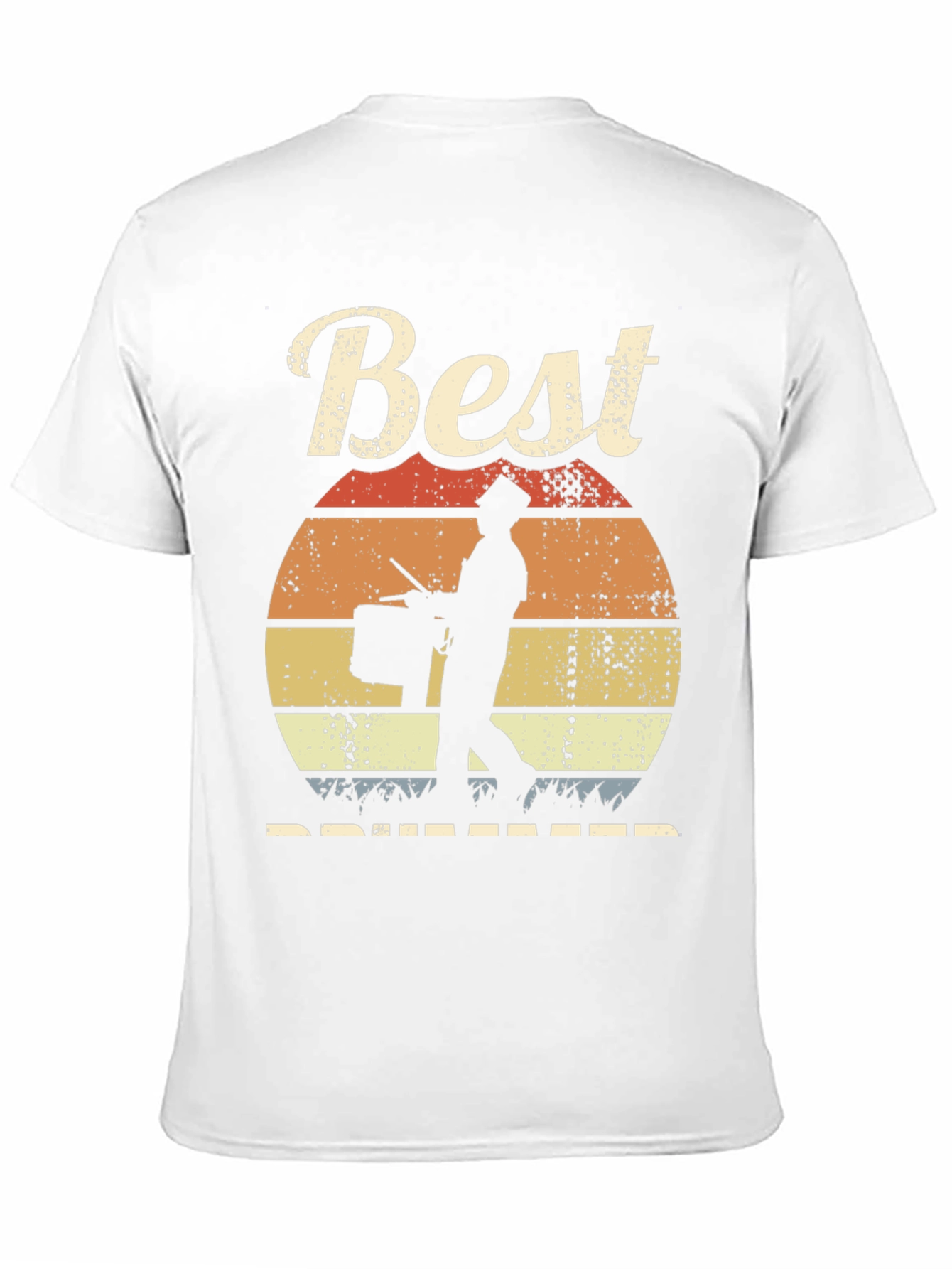 Best Drummer Sunset T-Shirt - Musician Gift
