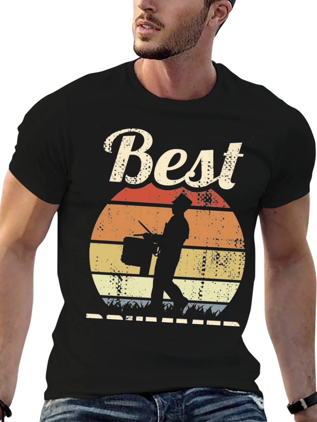 Best Drummer Sunset T-Shirt - Musician Gift