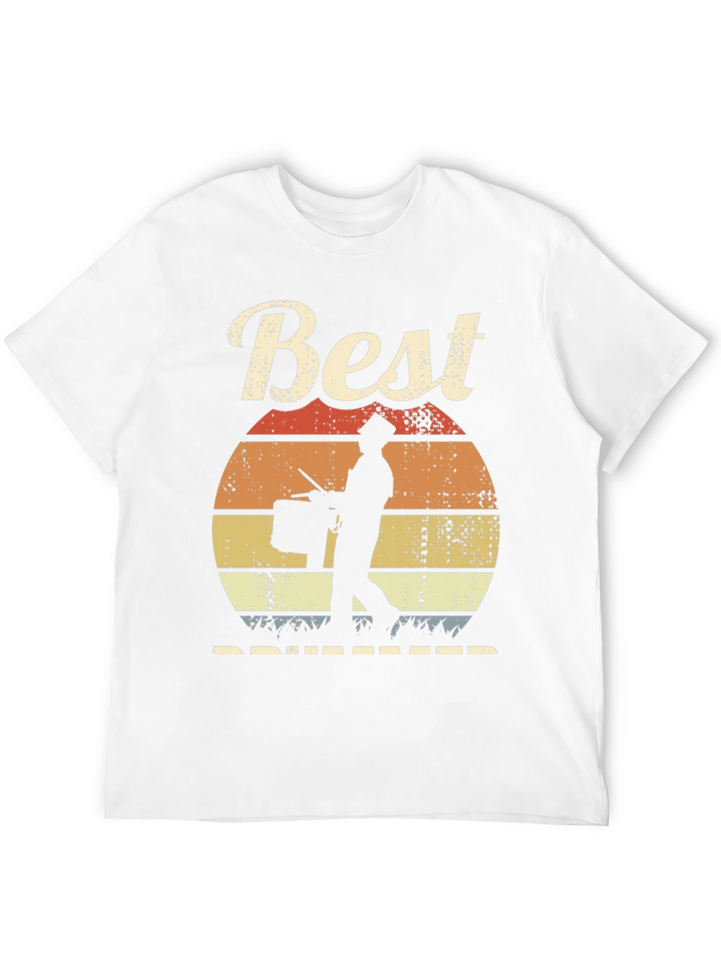 Best Drummer Sunset T-Shirt - Musician Gift