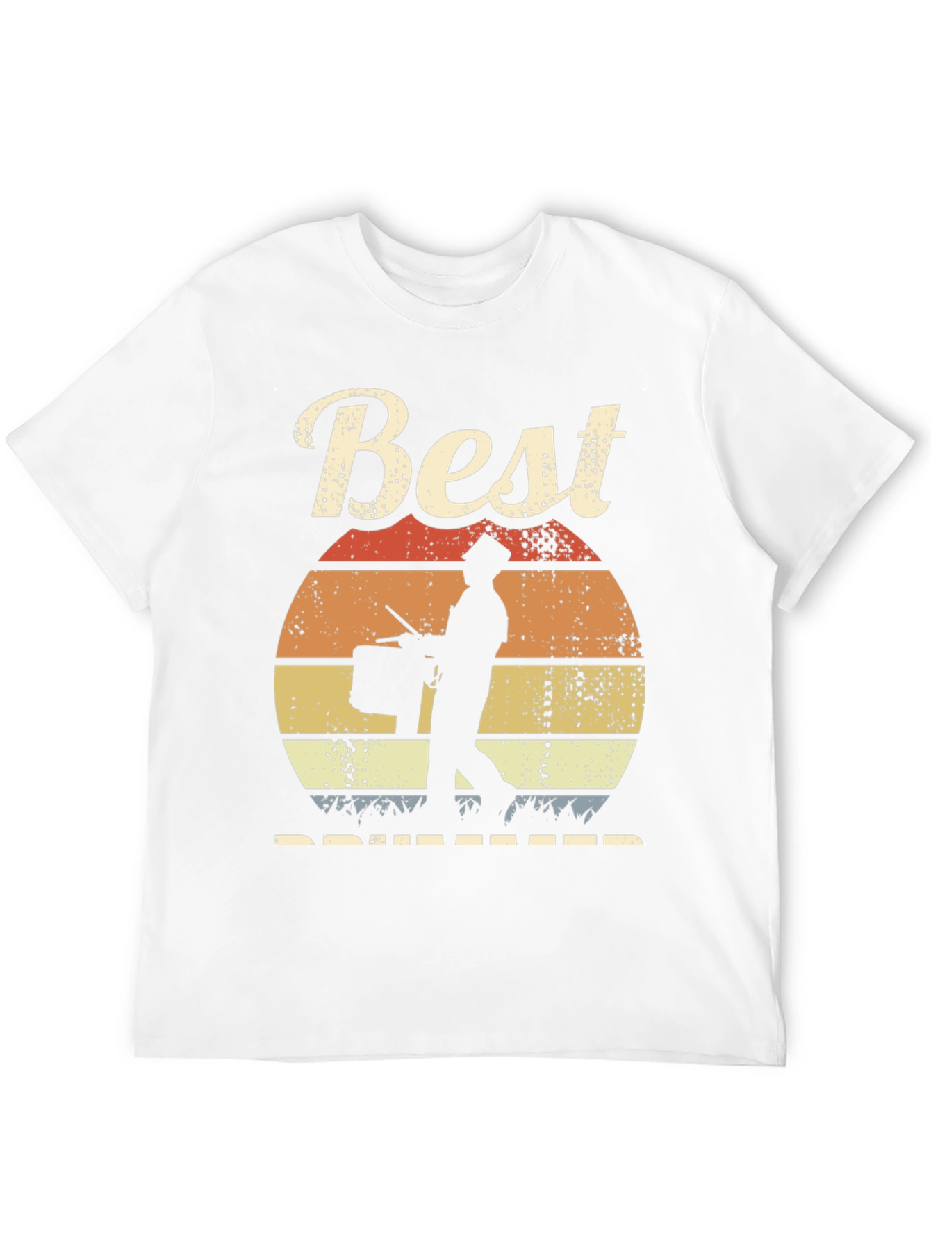 Best Drummer Sunset T-Shirt - Musician Gift