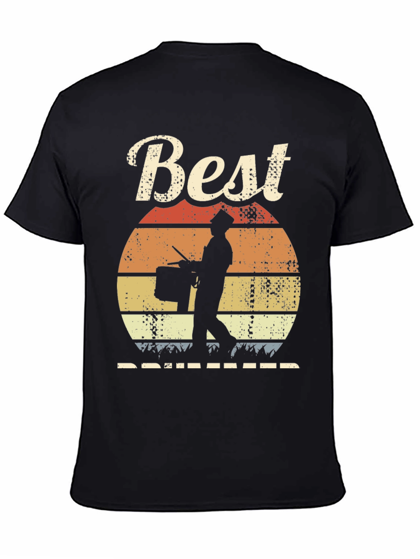 Best Drummer Sunset T-Shirt - Musician Gift
