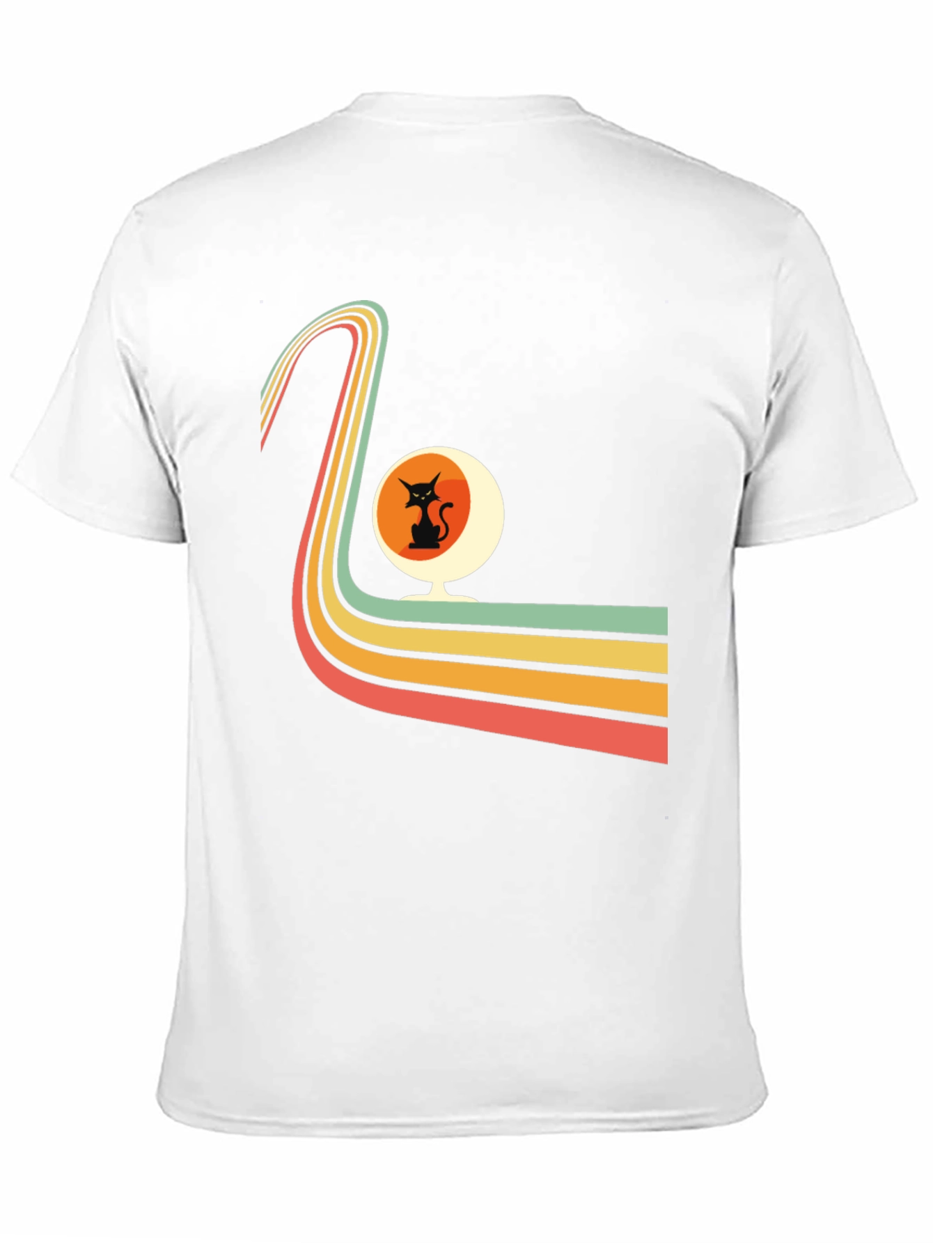 Retro Cat Chair Graphic Tee
