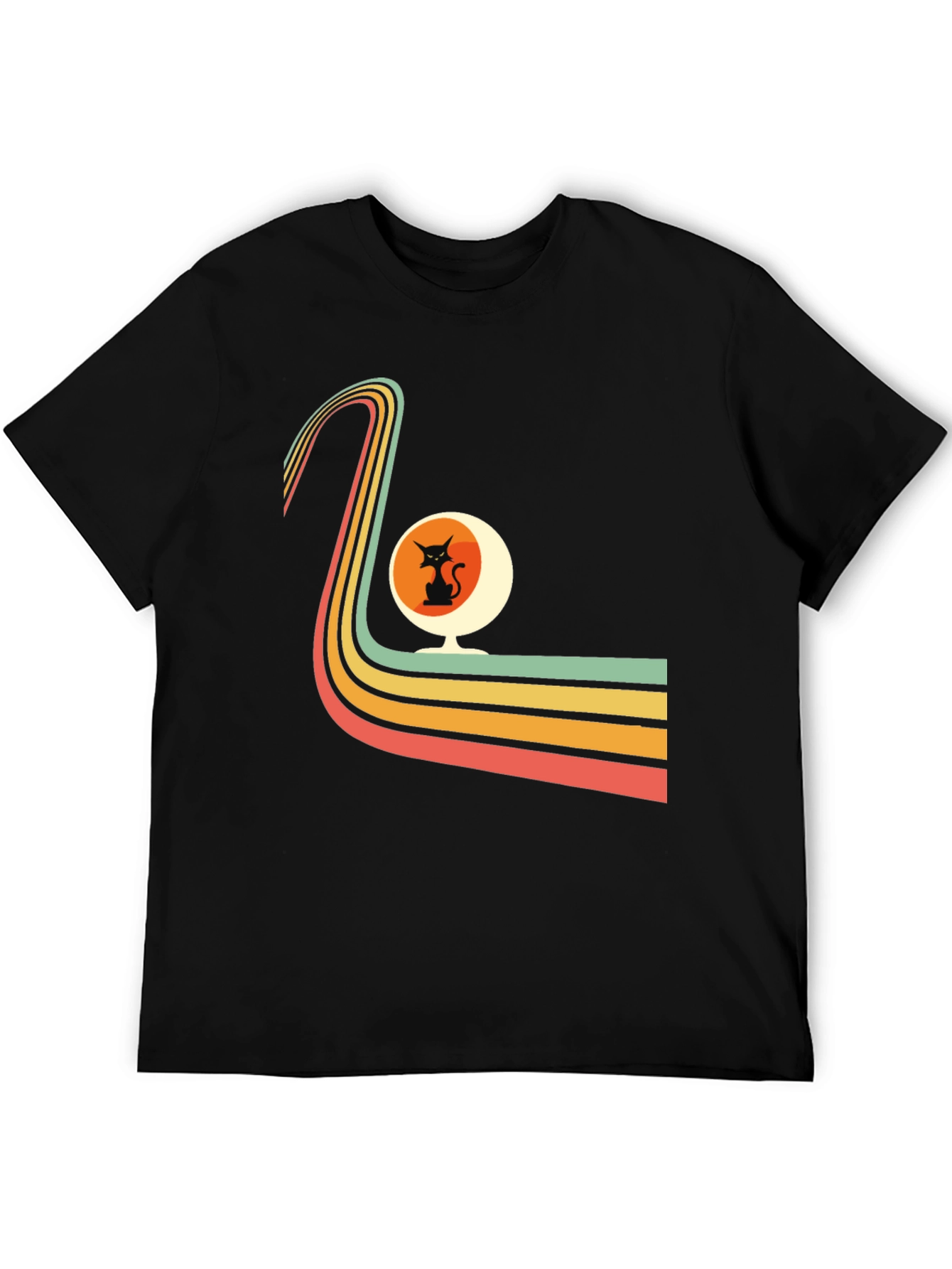 Retro Cat Chair Graphic Tee