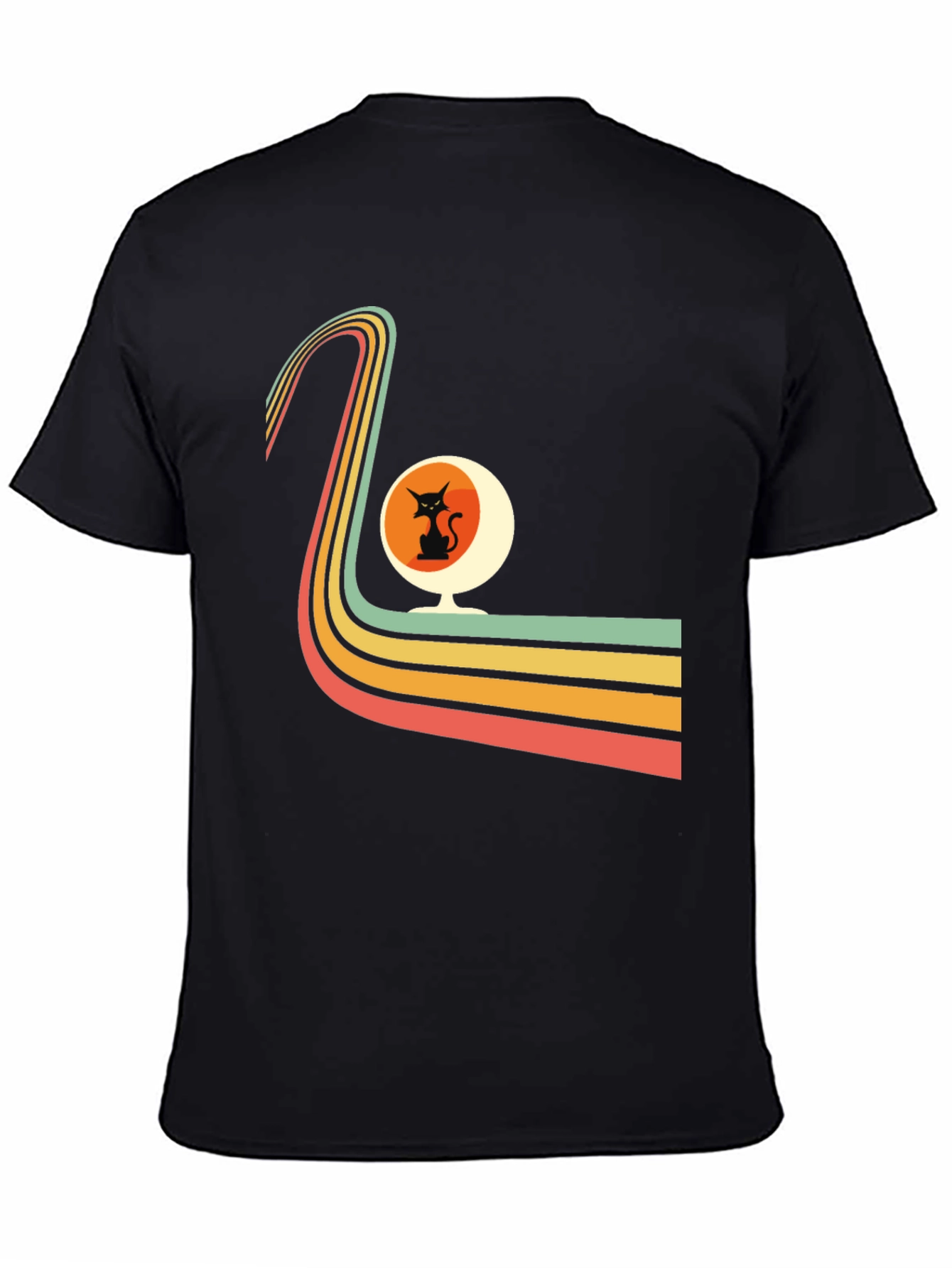 Retro Cat Chair Graphic Tee
