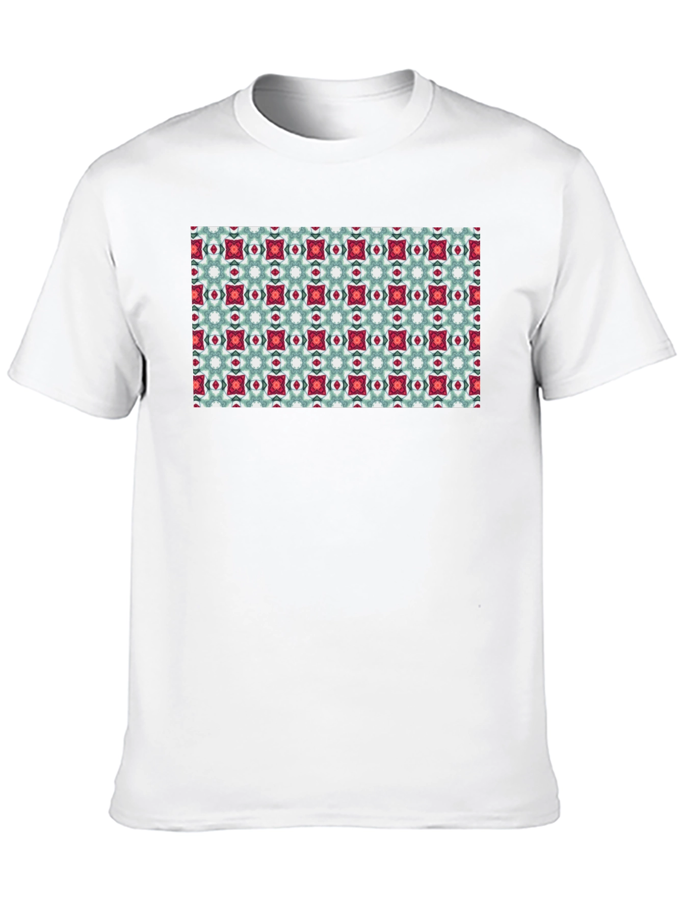 Pattern Print Black T-Shirt