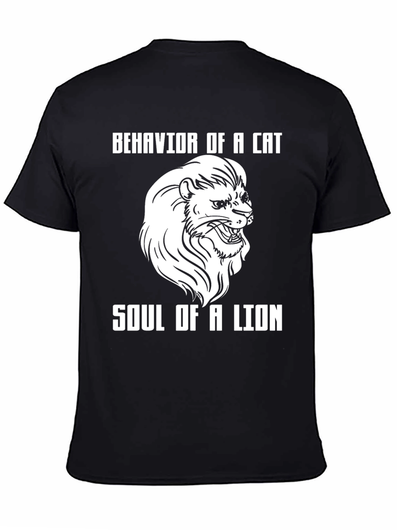 Cat Behavior Lion Soul Graphic T-Shirt