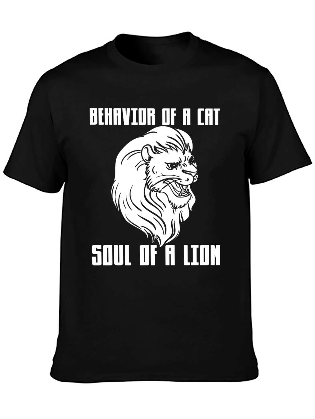 Cat Behavior Lion Soul Graphic T-Shirt