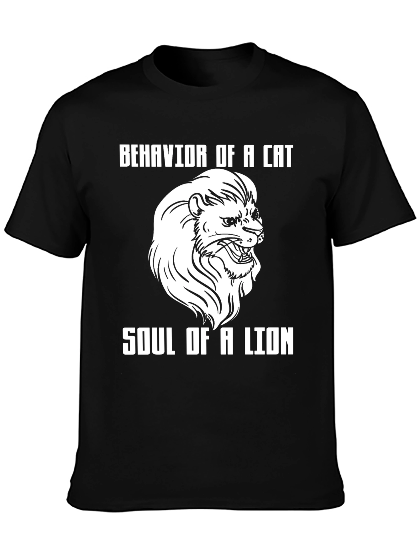 Cat Behavior Lion Soul Graphic T-Shirt