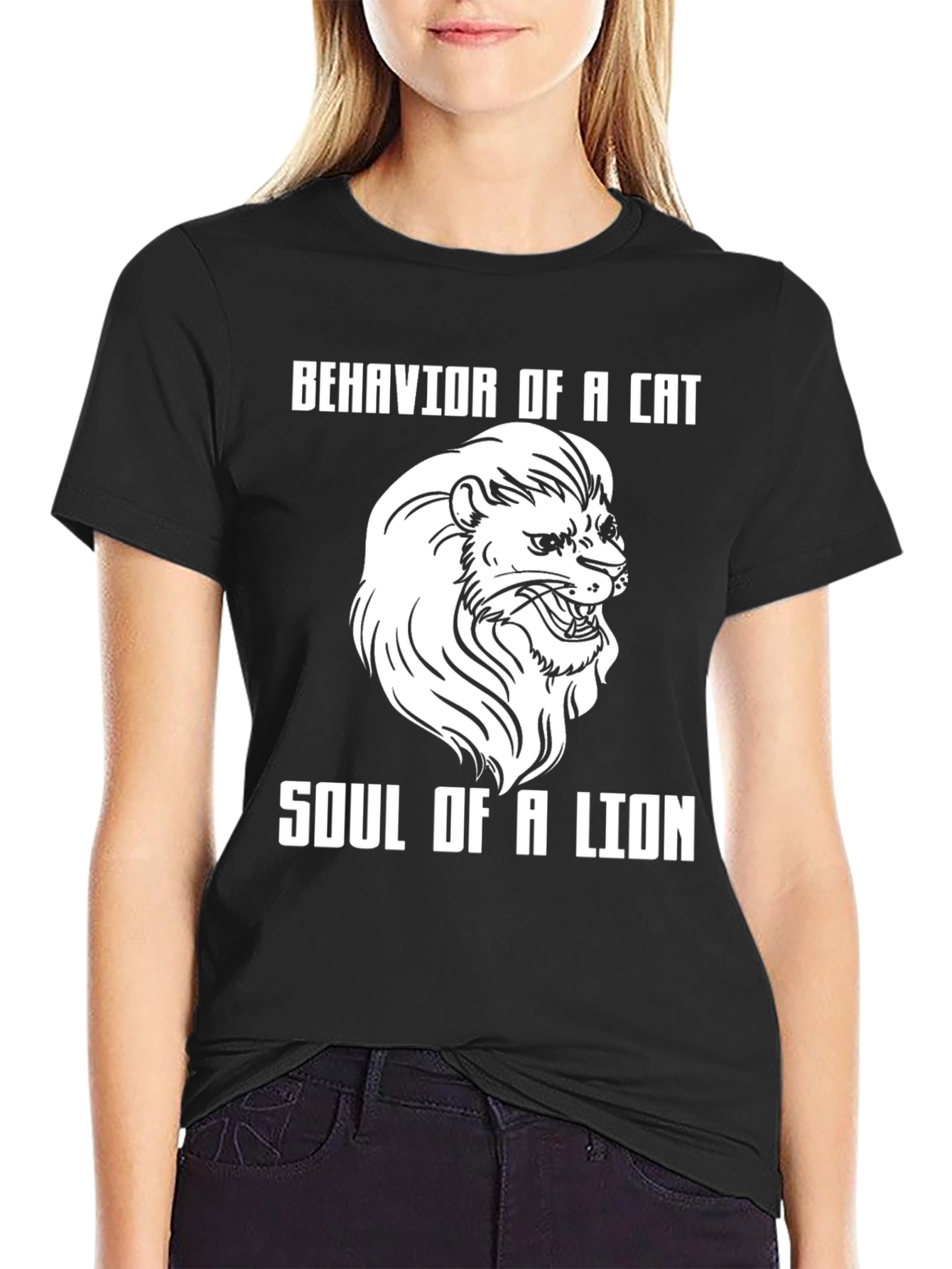 Cat Behavior Lion Soul Graphic T-Shirt