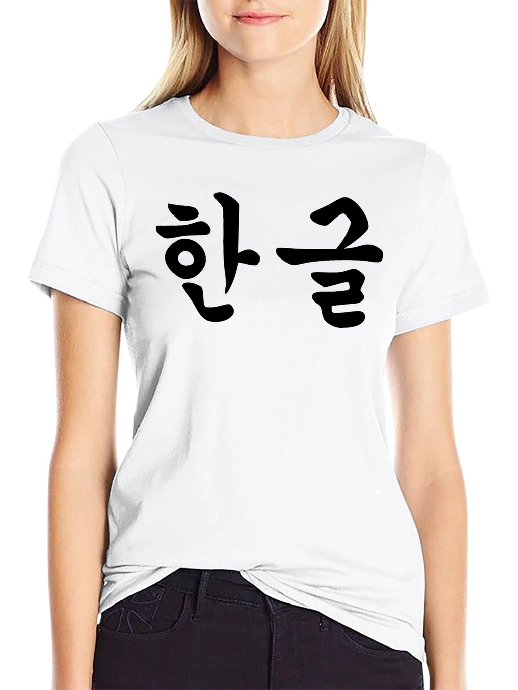 Korean Hangul Script Graphic T-Shirt - Unisex