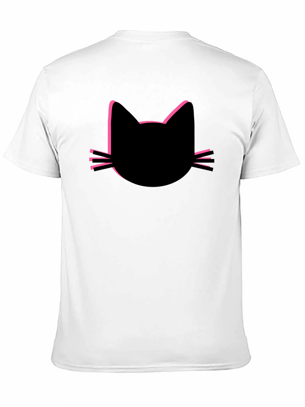 Black Cat Silhouette Tee - Modern Graphic T-Shirt