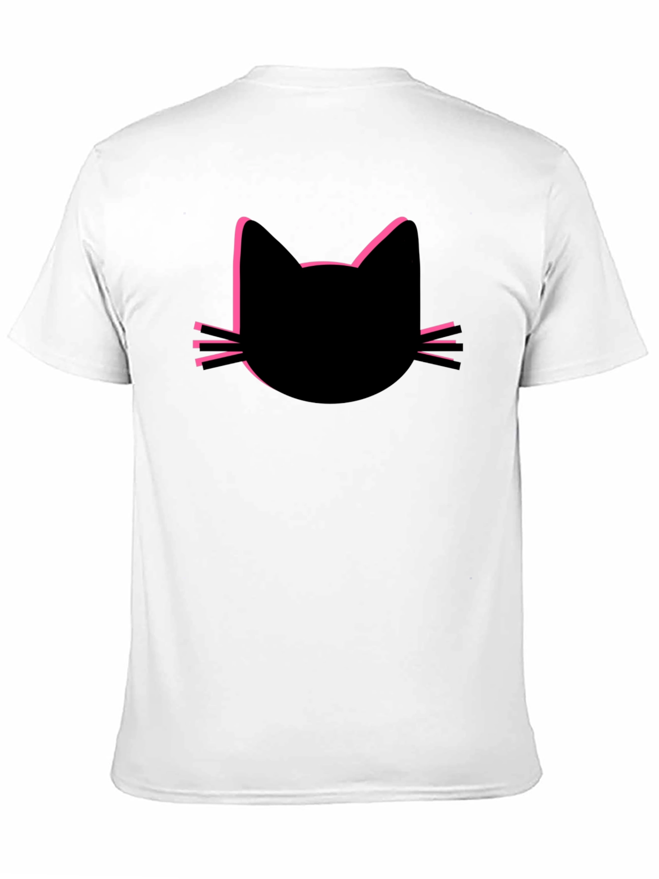 Black Cat Silhouette Tee - Modern Graphic T-Shirt