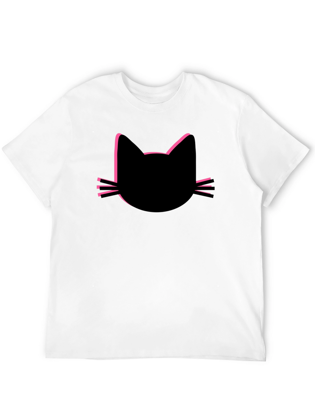 Black Cat Silhouette Tee - Modern Graphic T-Shirt