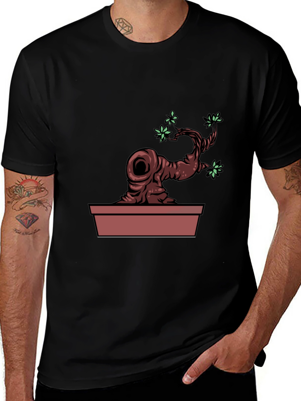 Bonsai Tree Graphic Tee - Unique Nature Design