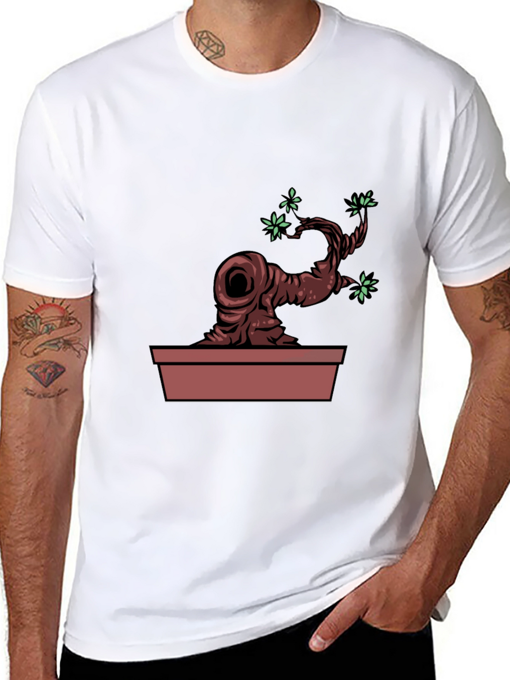Bonsai Tree Graphic Tee - Unique Nature Design