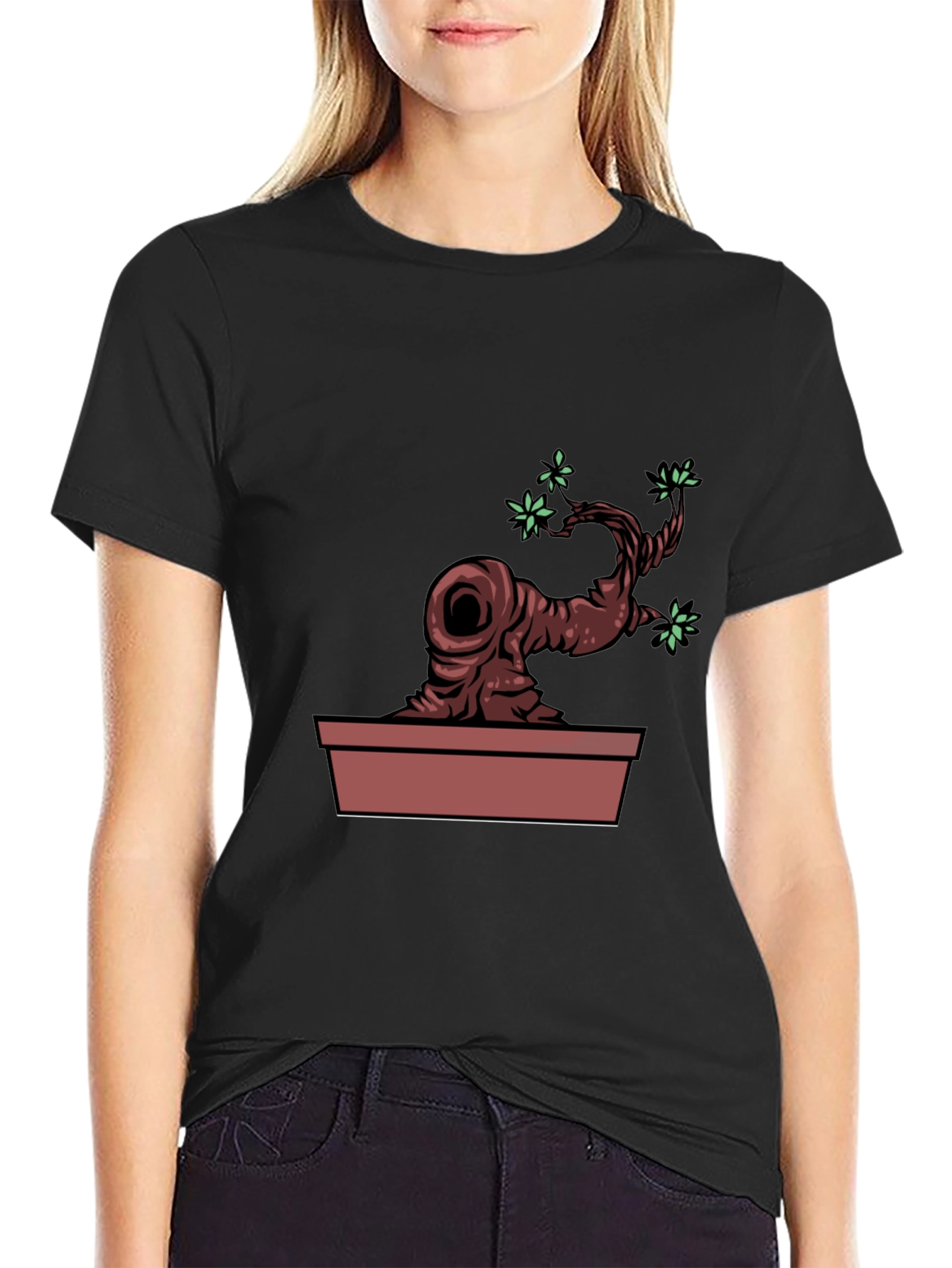 Bonsai Tree Graphic Tee - Unique Nature Design