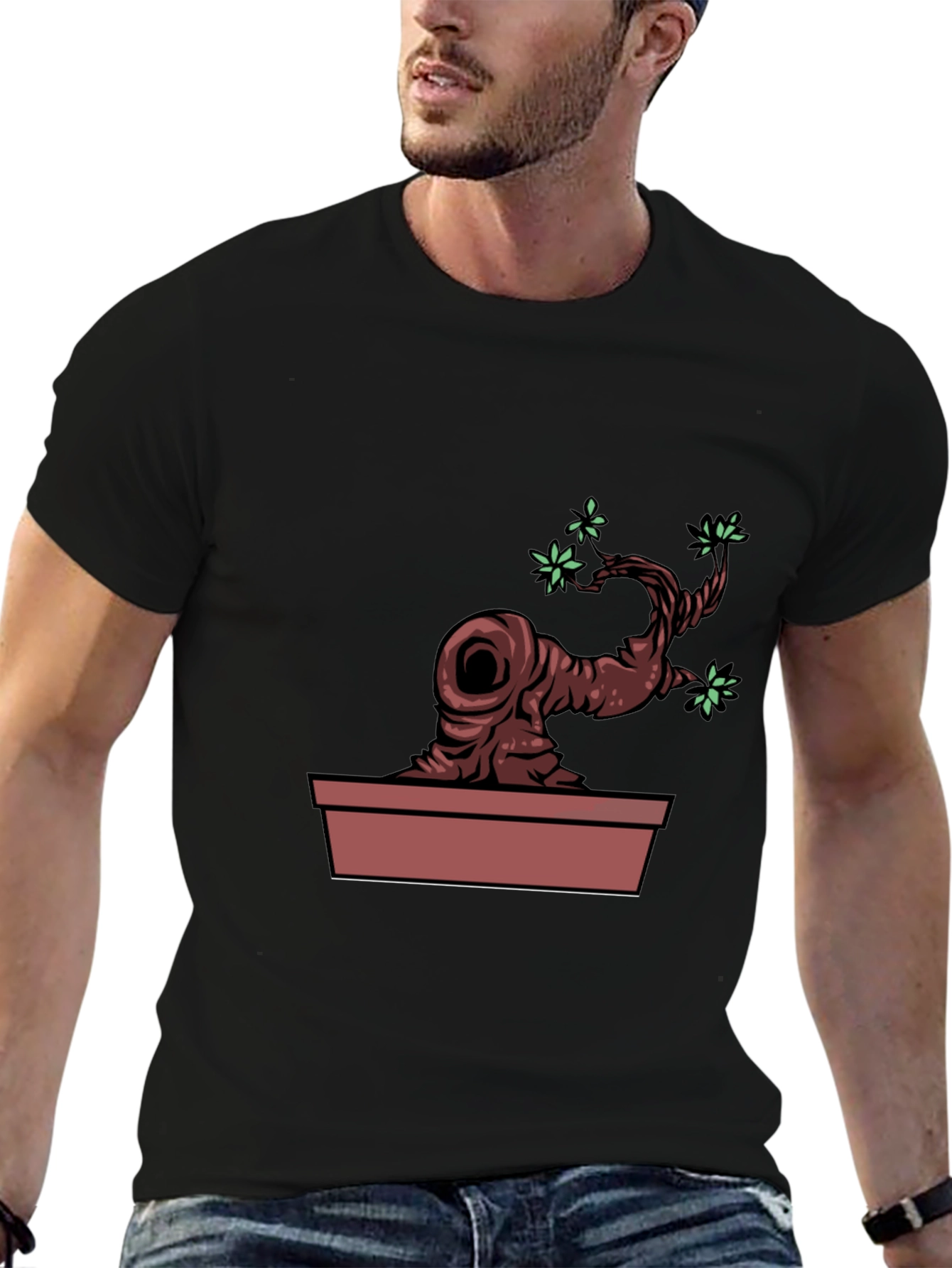 Bonsai Tree Graphic Tee - Unique Nature Design
