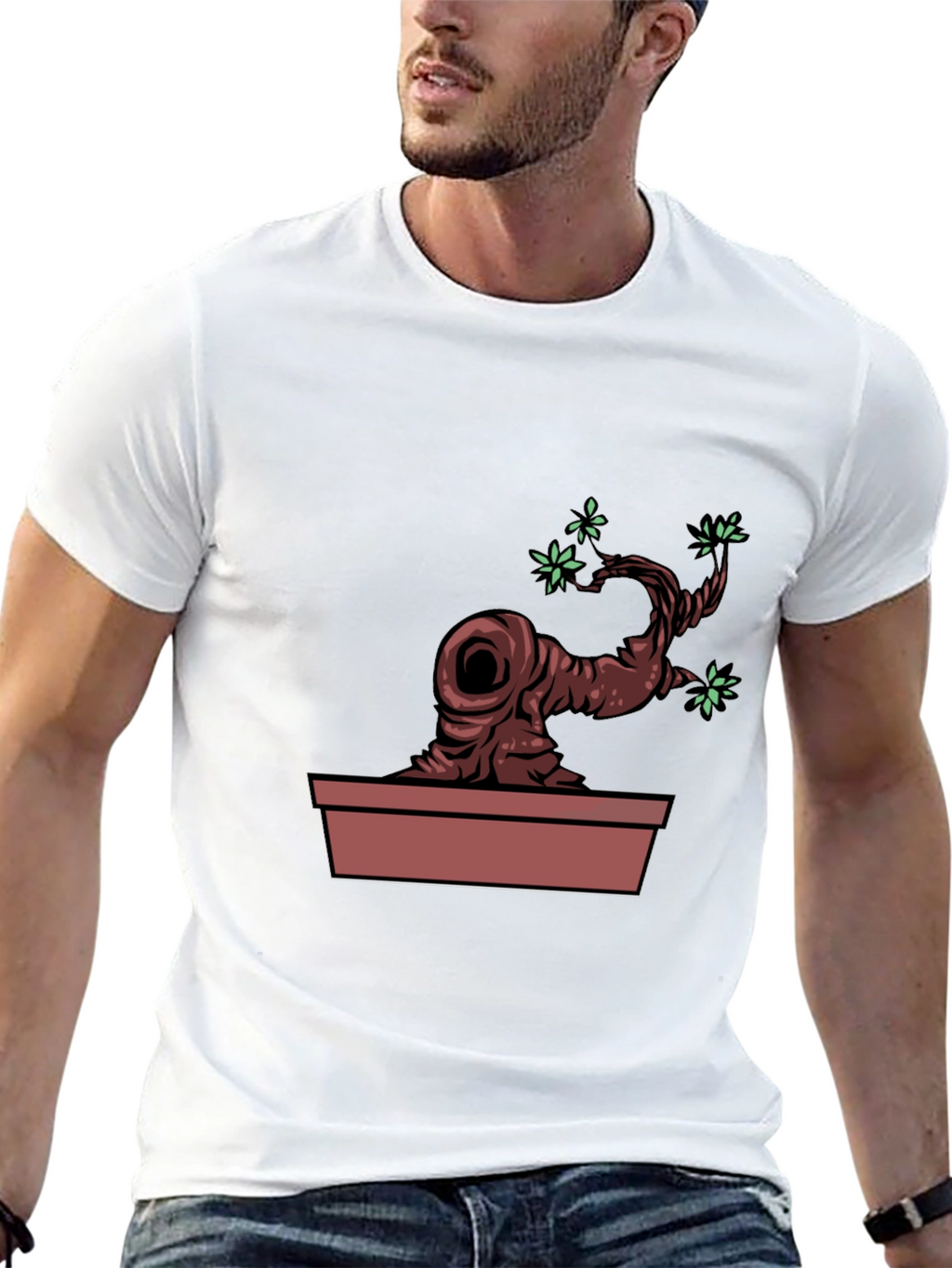 Bonsai Tree Graphic Tee - Unique Nature Design