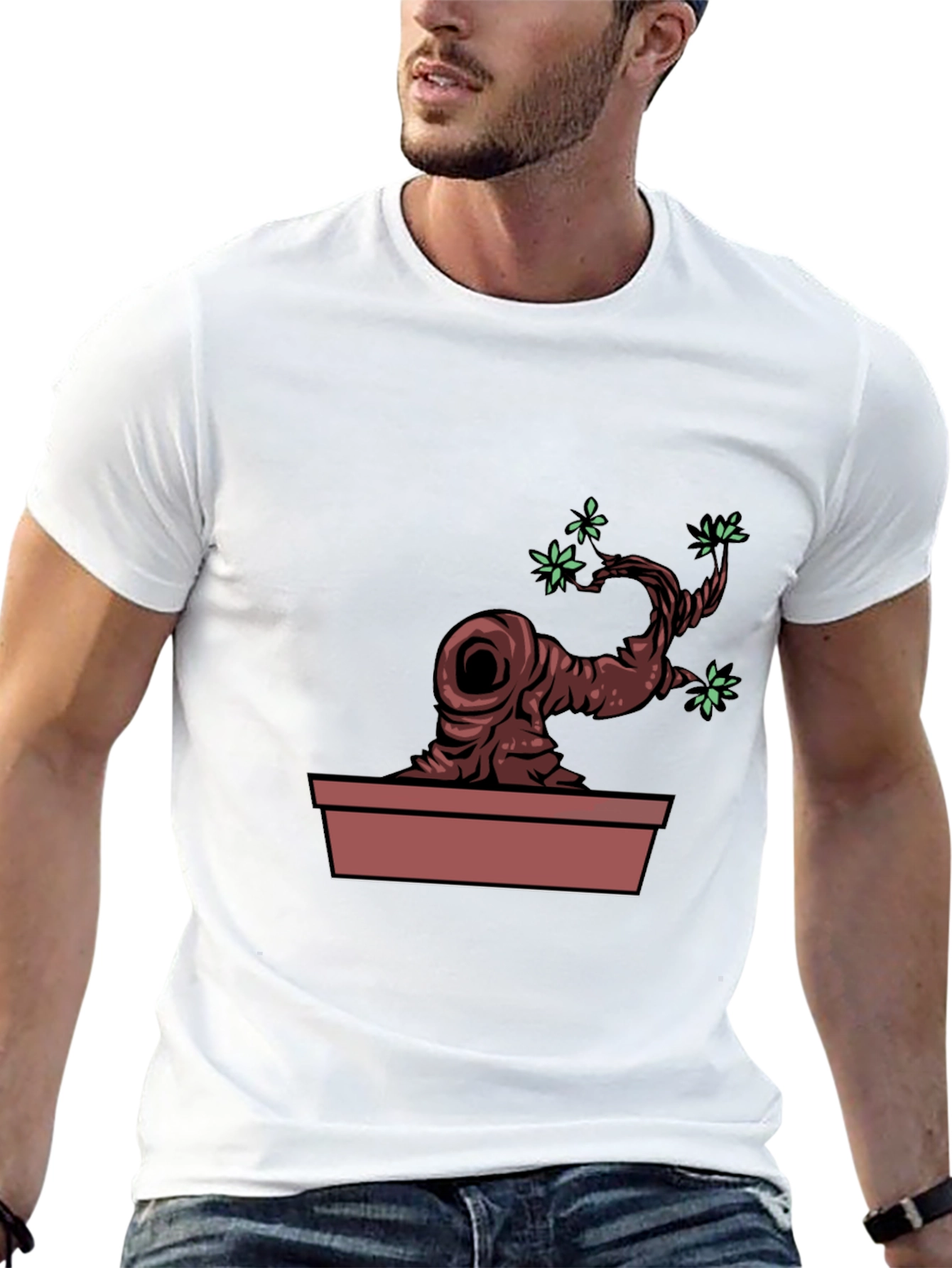 Bonsai Tree Graphic Tee - Unique Nature Design