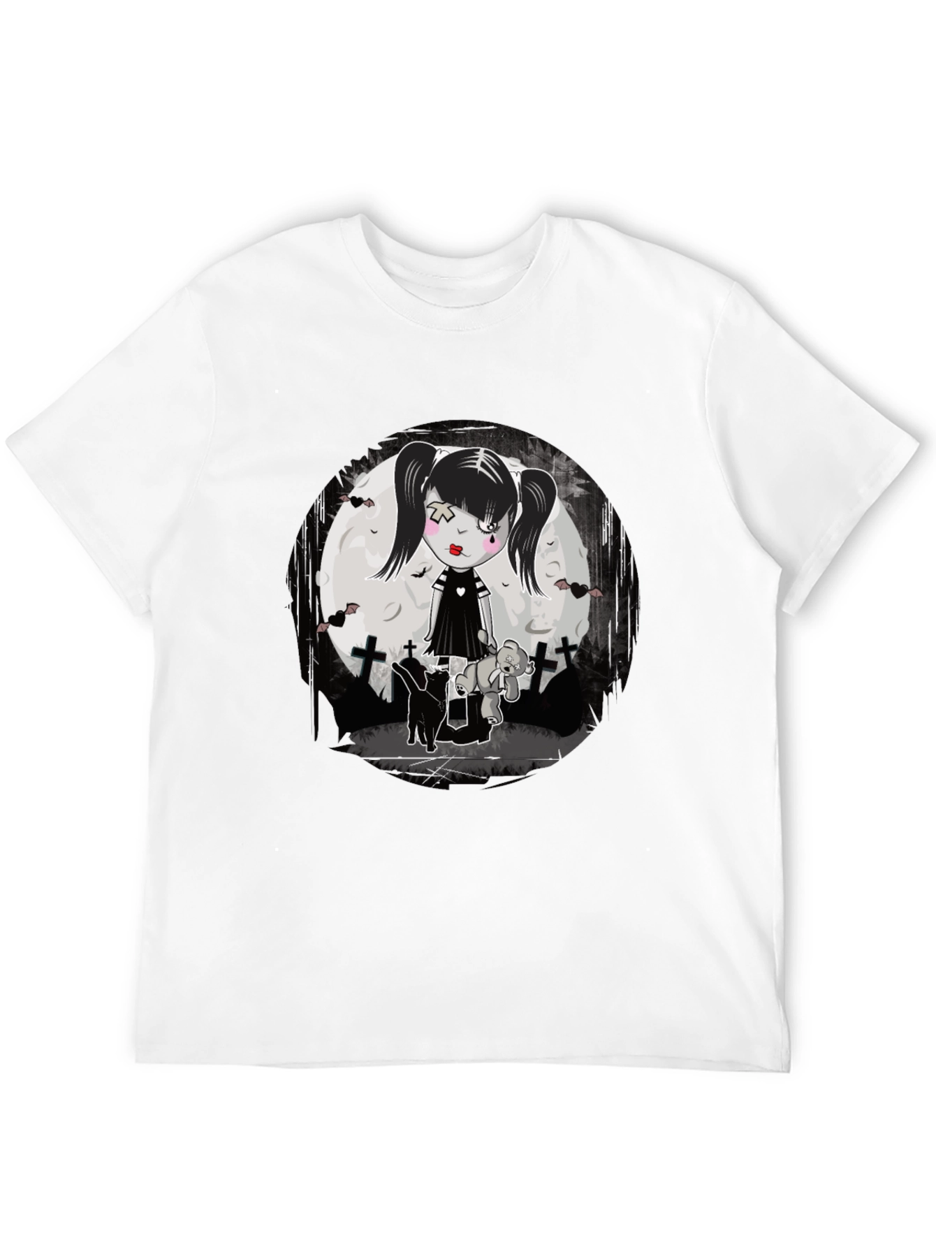 Gothic Girl T-Shirt - Emo Style