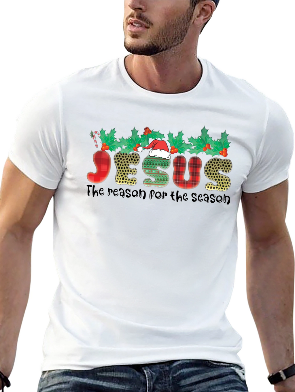Festive Jesus Holiday T-Shirt