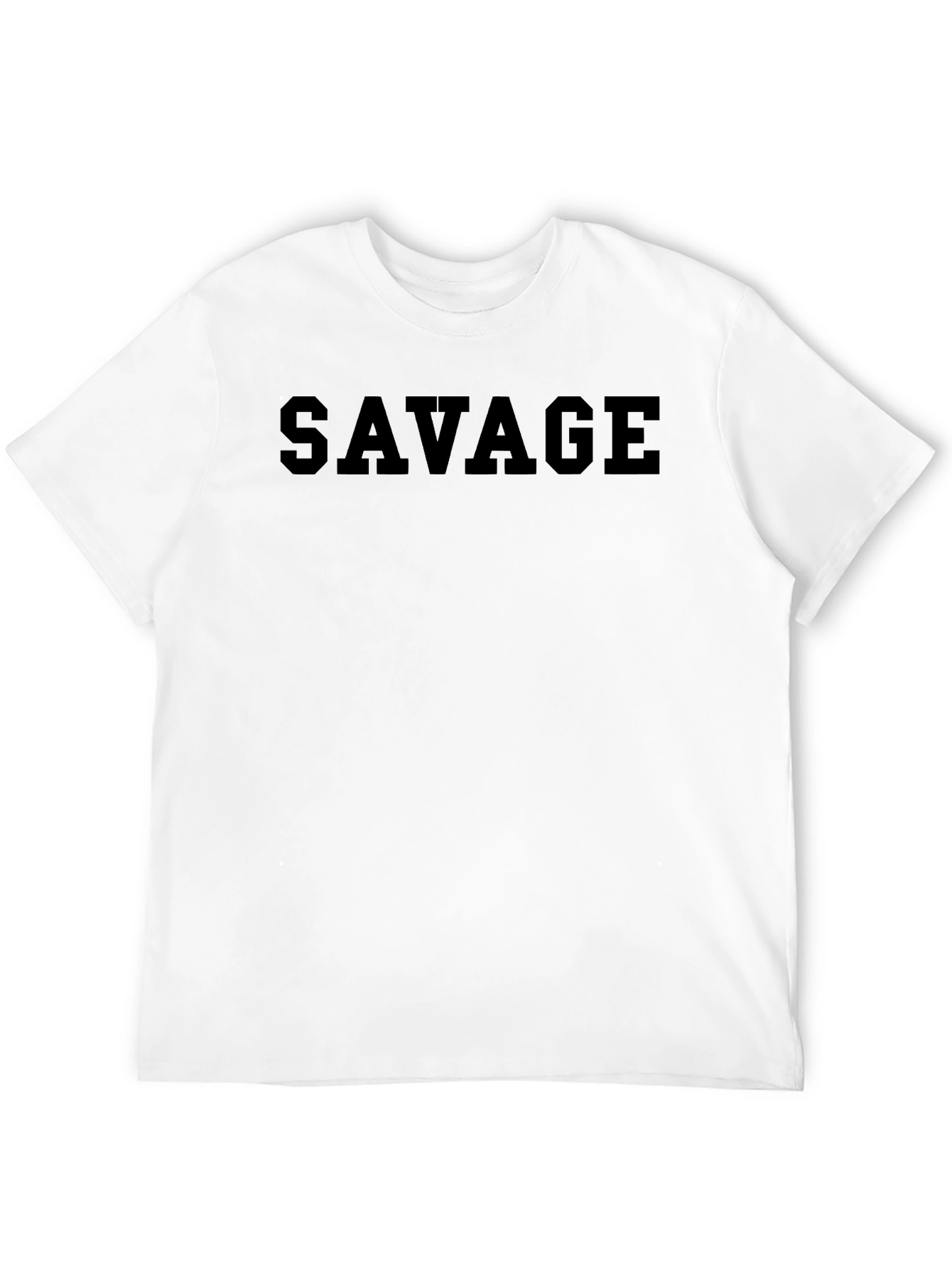 Mens Savage Black T-Shirt - Bold & Stylish