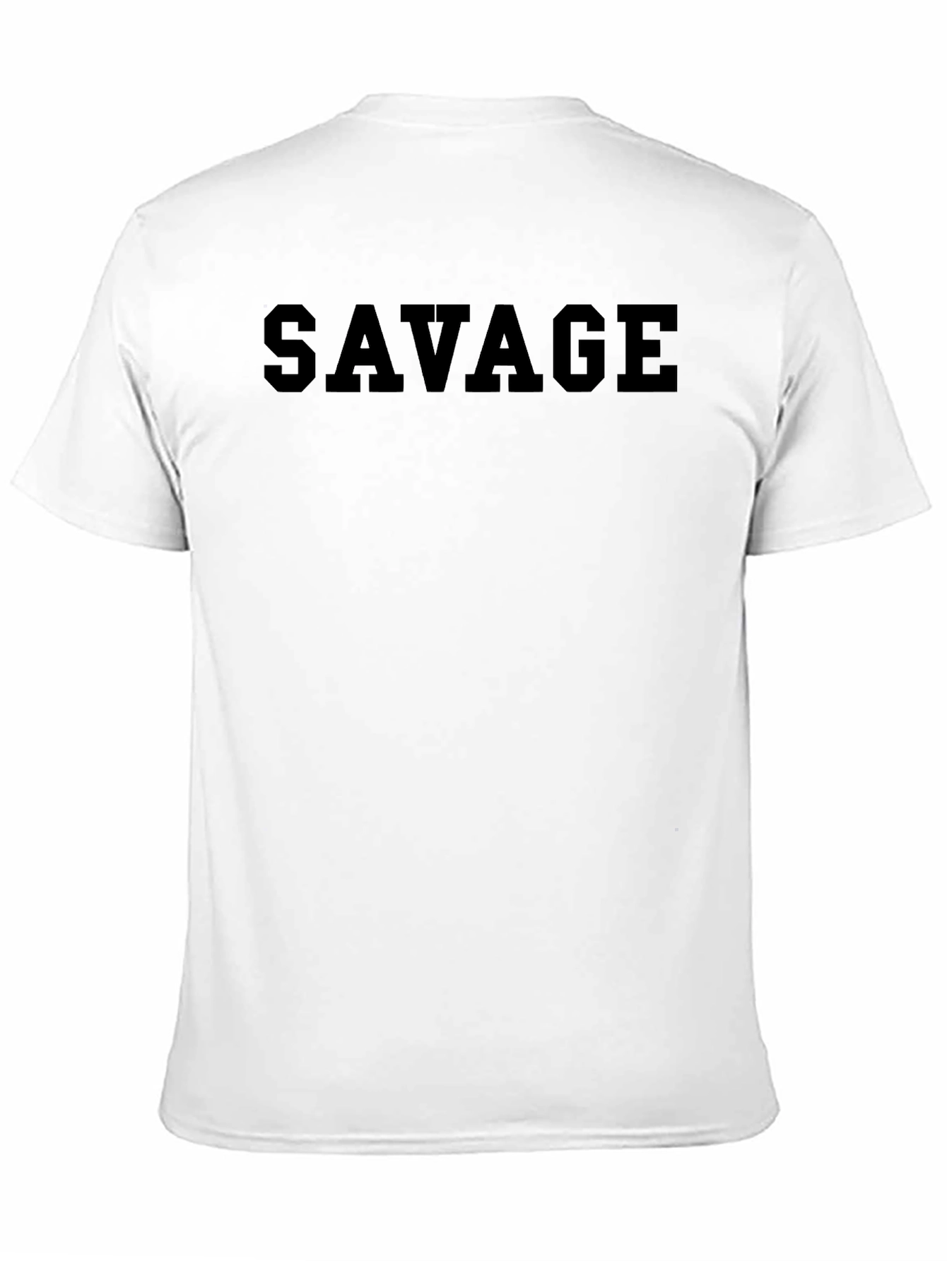 Mens Savage Black T-Shirt - Bold & Stylish