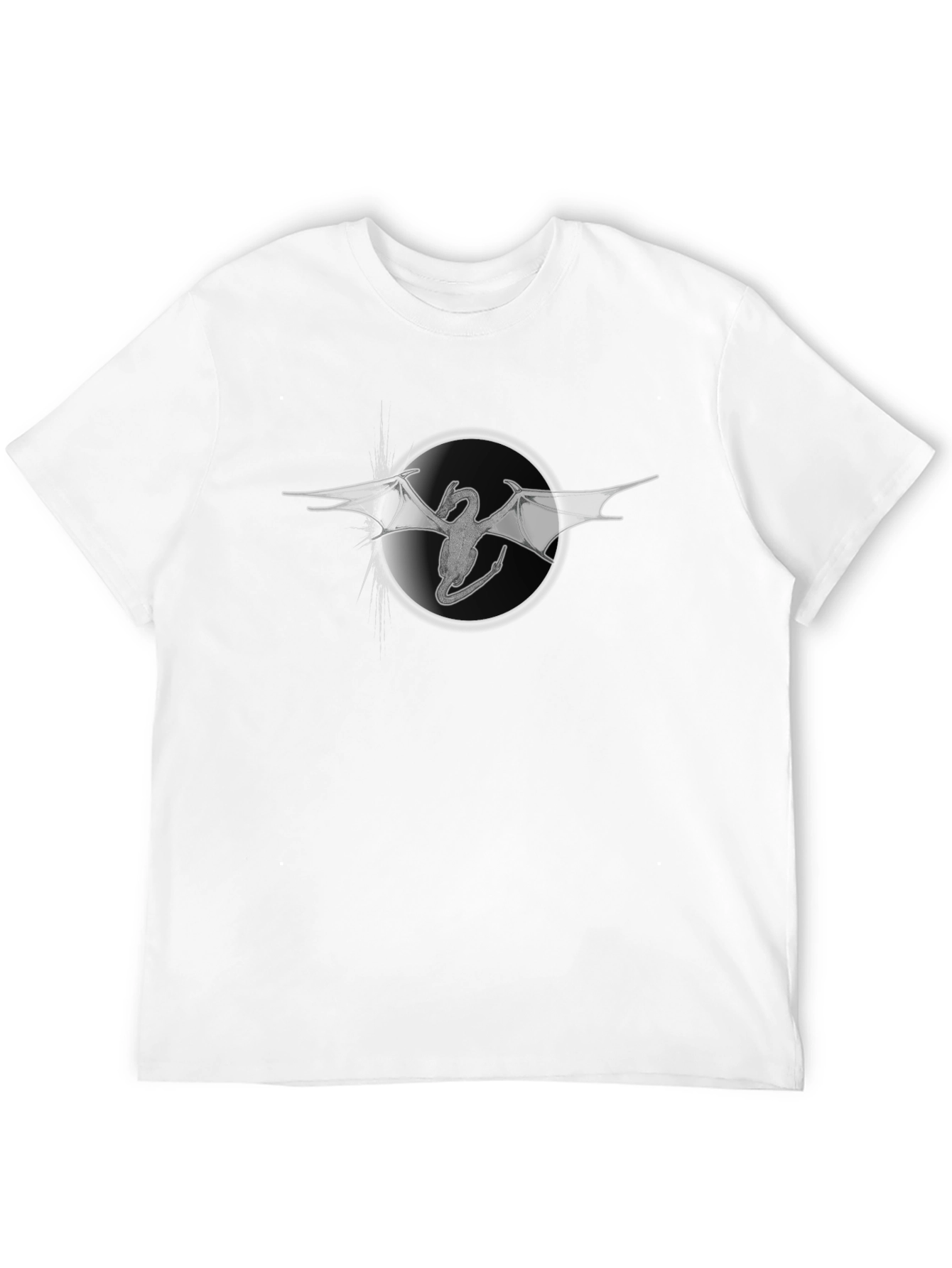 Dragon Circle Graphic T-Shirt - Black