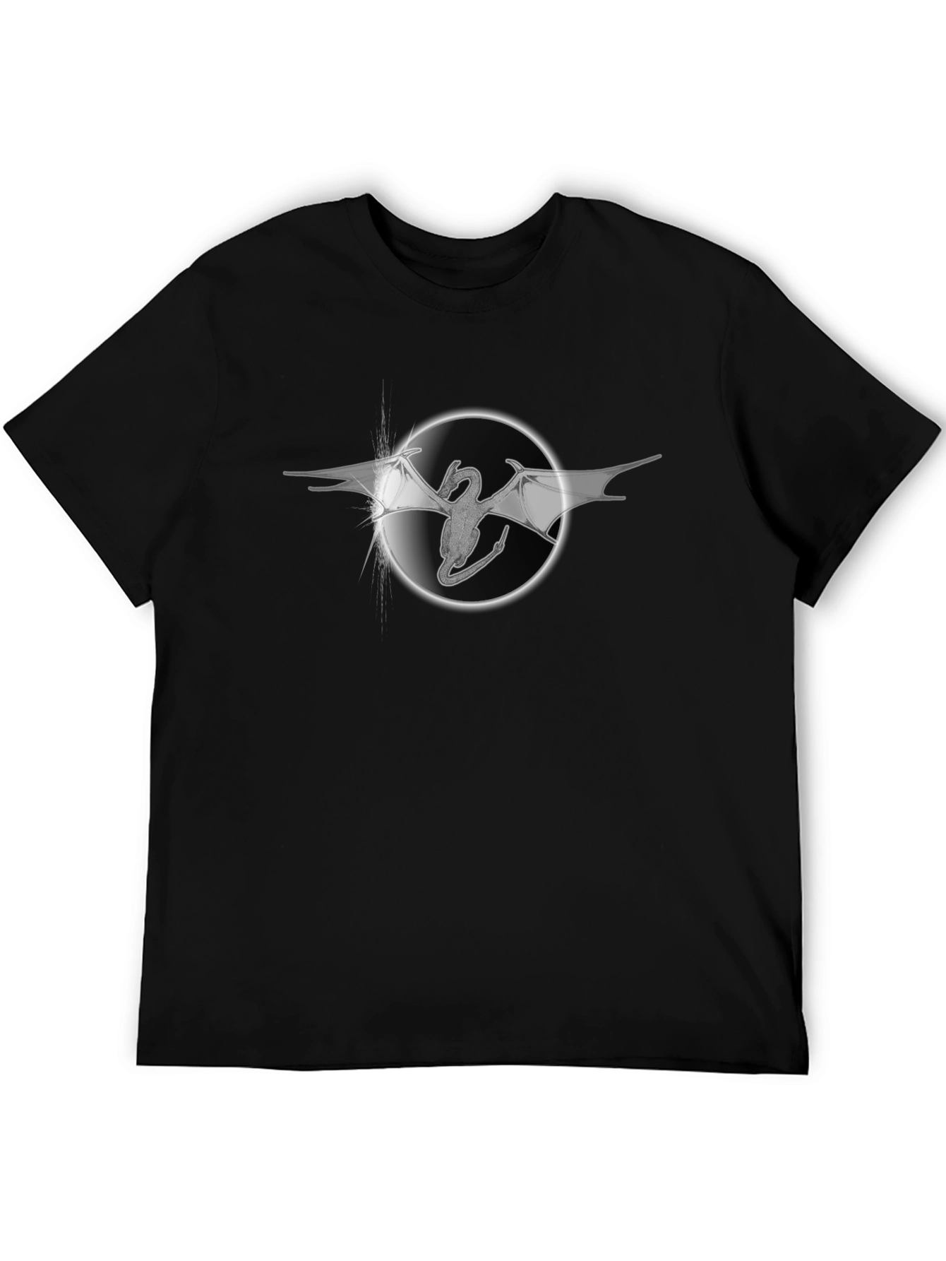 Dragon Circle Graphic T-Shirt - Black