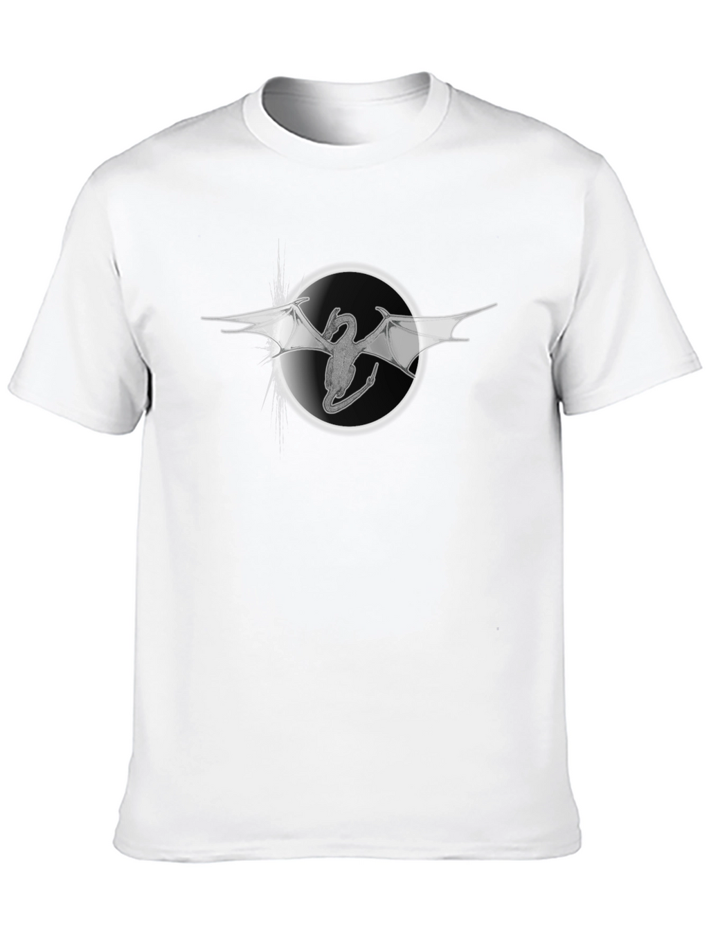 Dragon Circle Graphic T-Shirt - Black