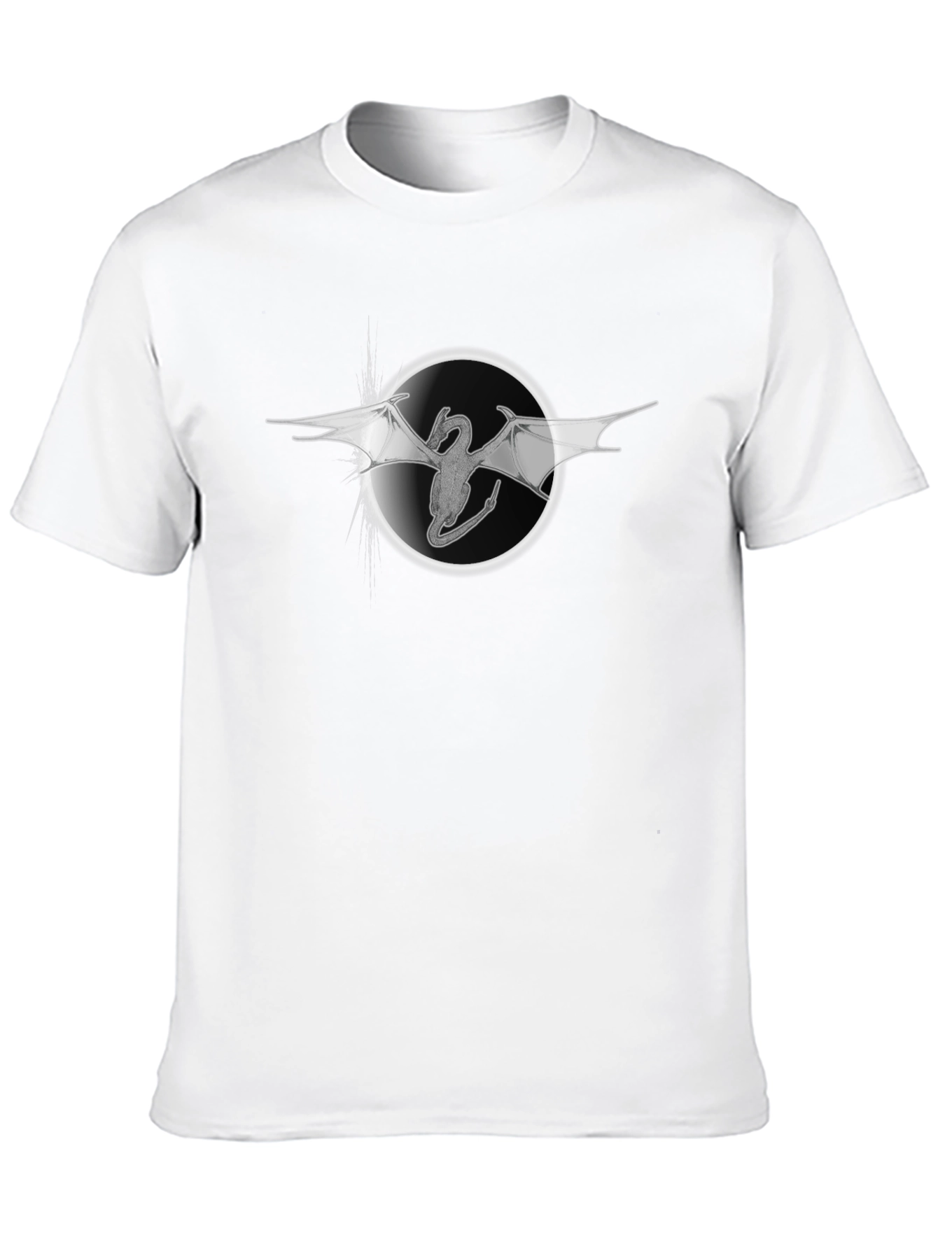 Dragon Circle Graphic T-Shirt - Black