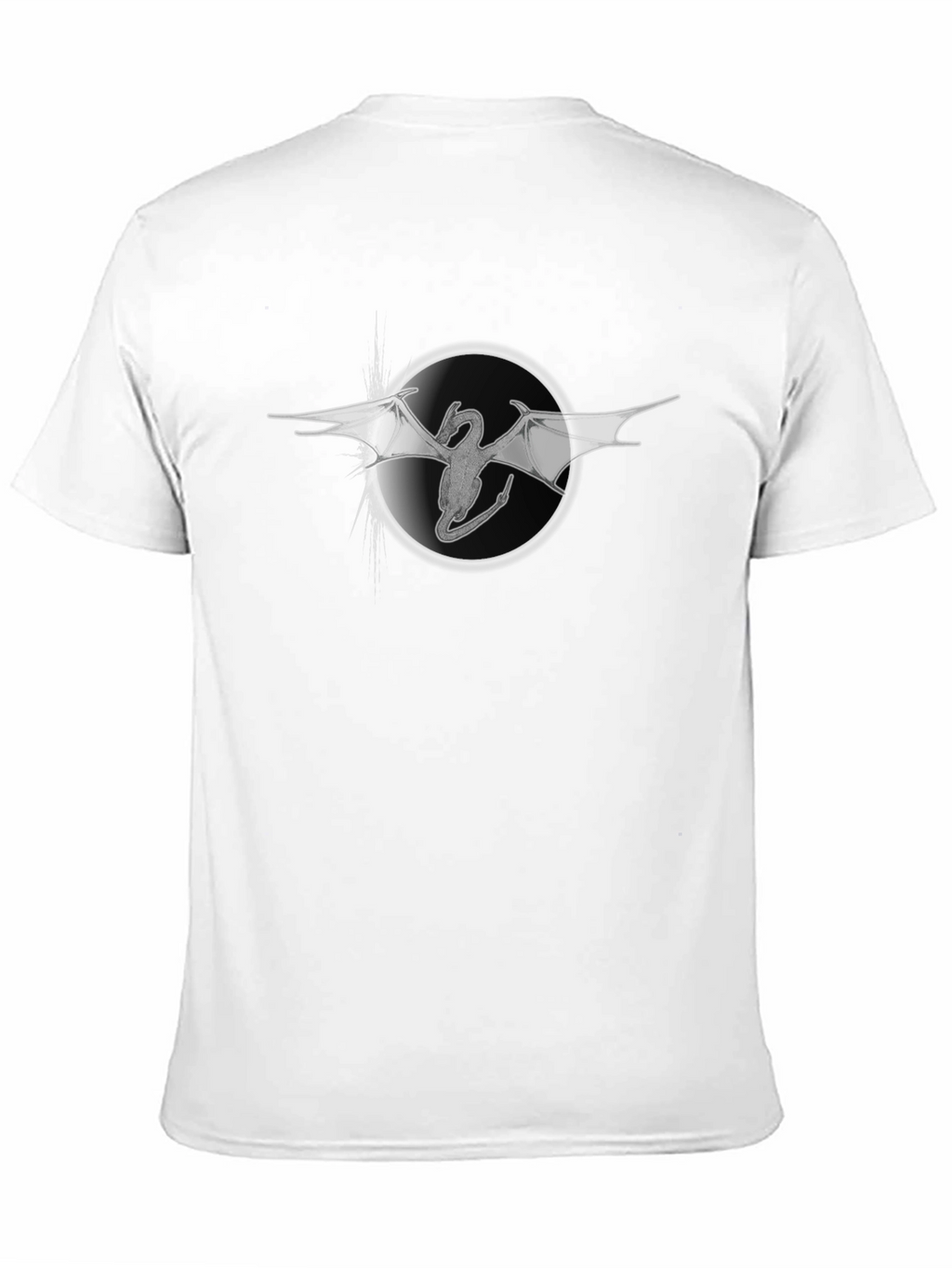 Dragon Circle Graphic T-Shirt - Black