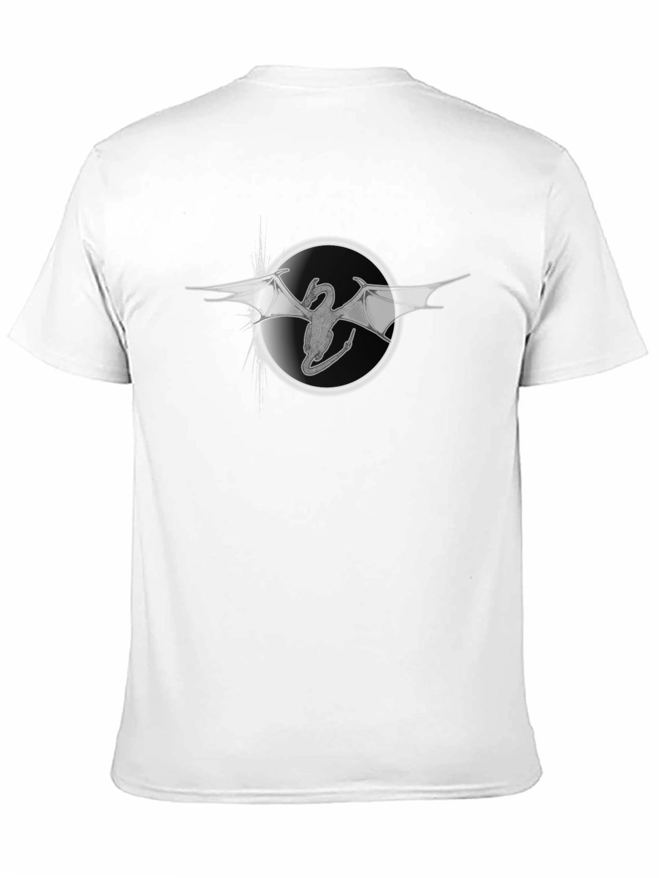 Dragon Circle Graphic T-Shirt - Black