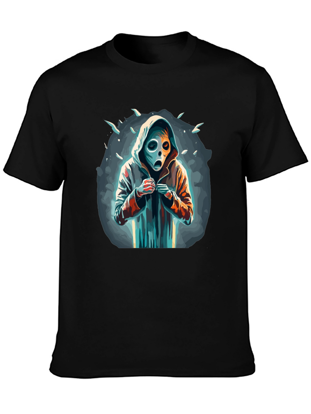 Hooded Figure Graphic Tee