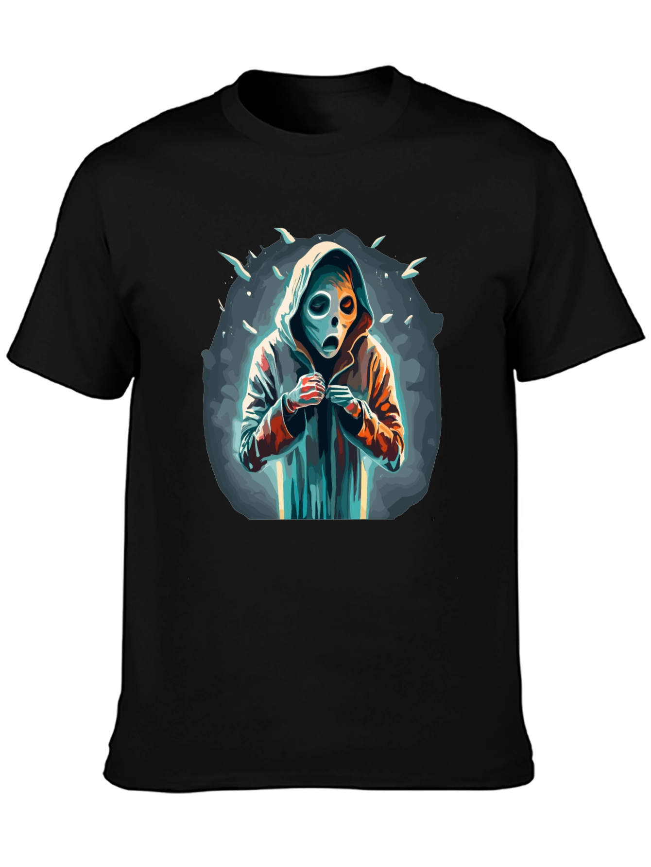 Hooded Figure Graphic Tee