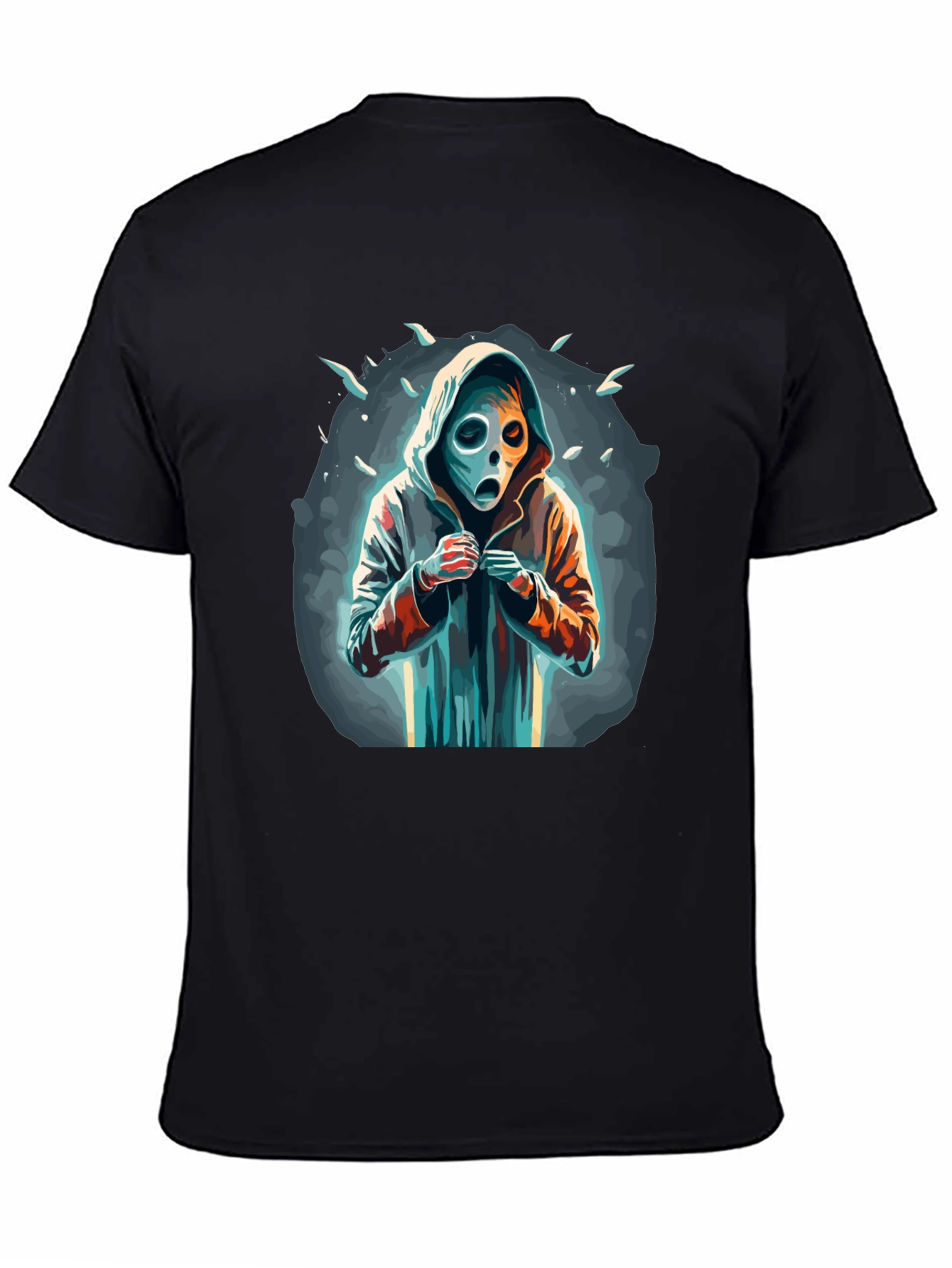 Hooded Figure Graphic Tee