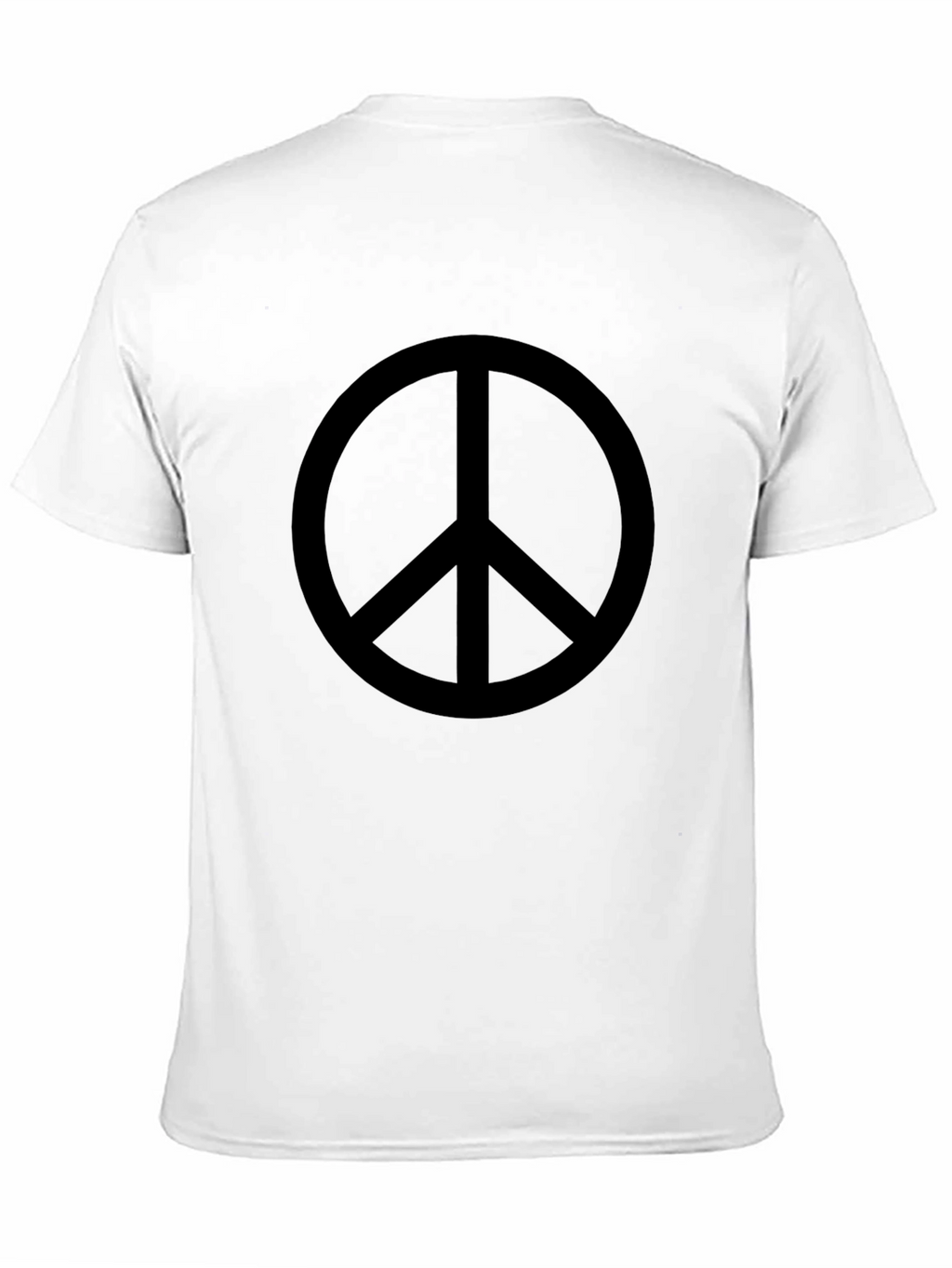 Peace Sign Black T-Shirt - Soft Cotton Blend