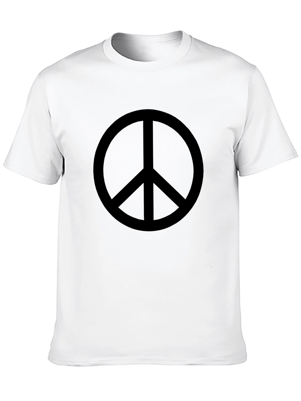 Peace Sign Black T-Shirt - Soft Cotton Blend