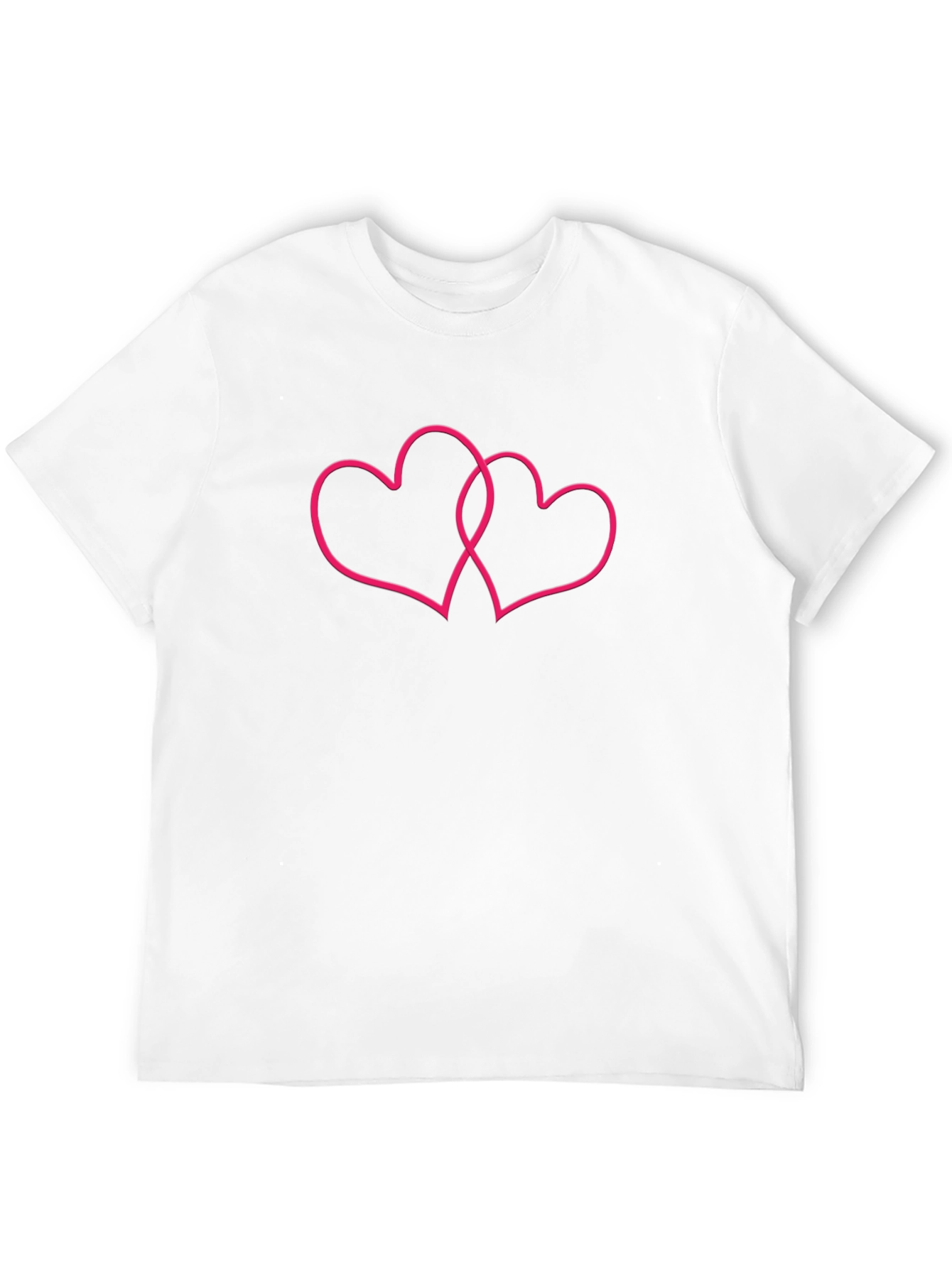 Double Heart Graphic Tee - Stylish Casual Wear