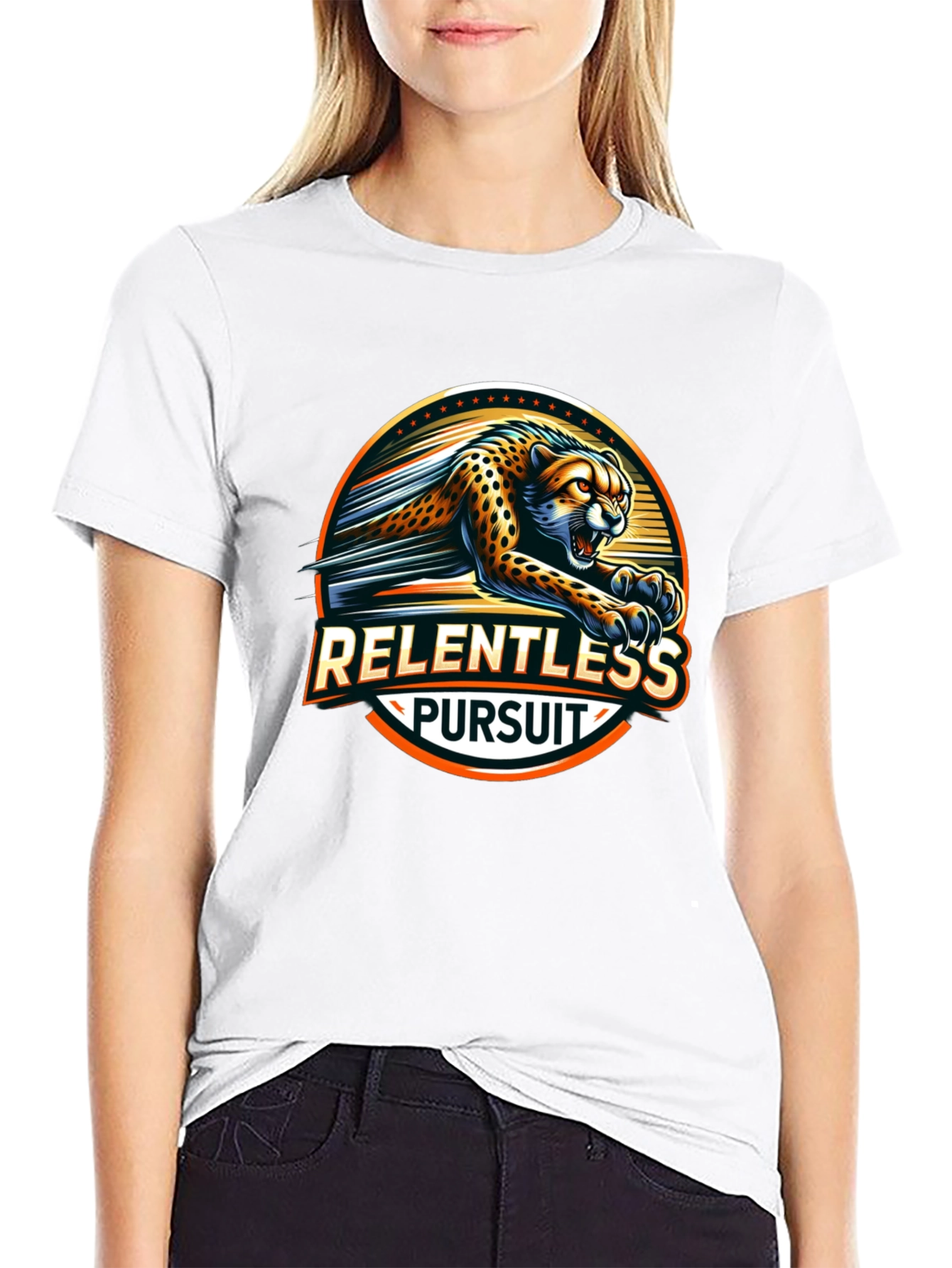 Relentless Pursuit Cheetah Graphic T-Shirt