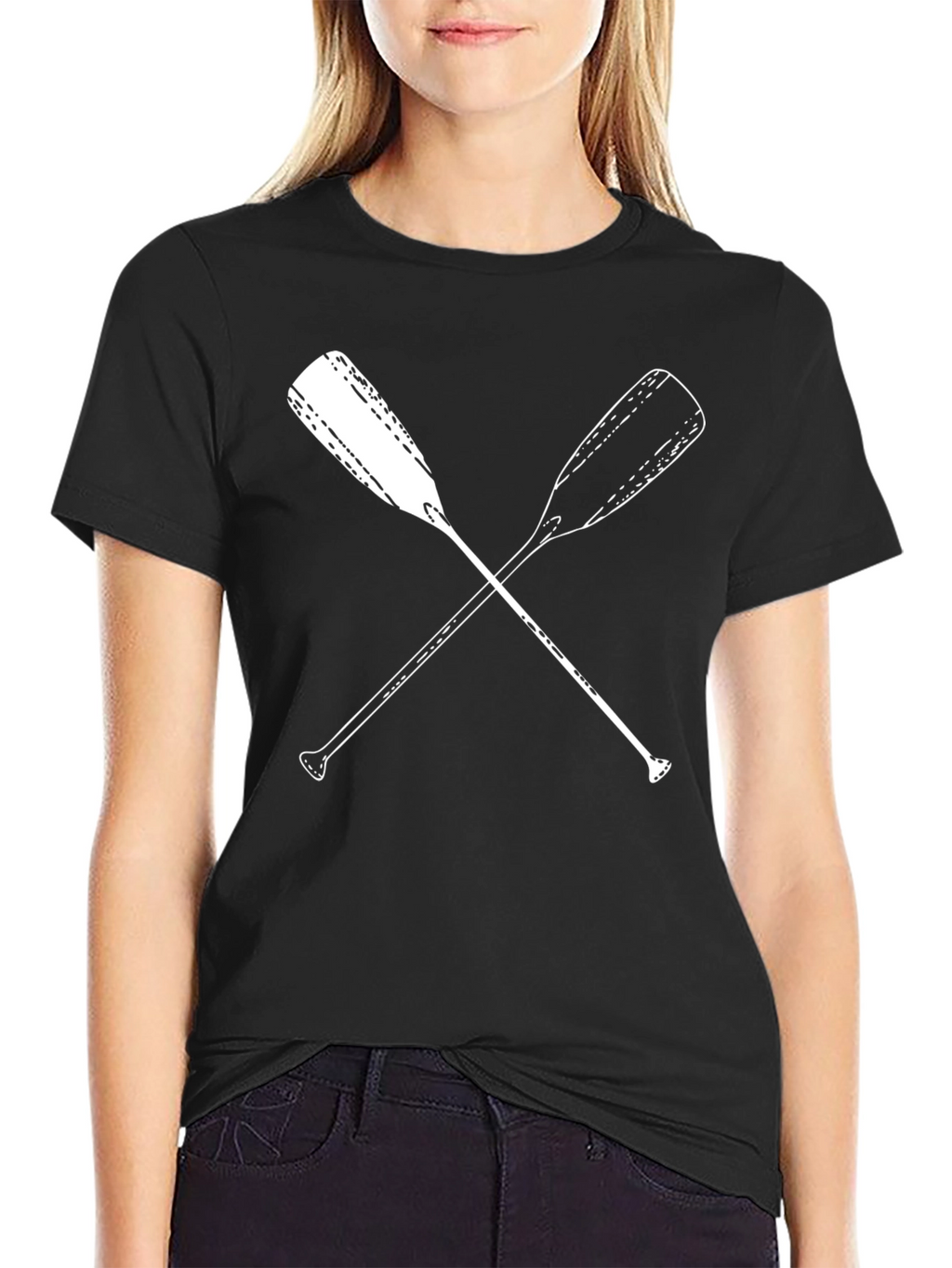 Oars Crossed Graphic T-Shirt - Paddling Tee
