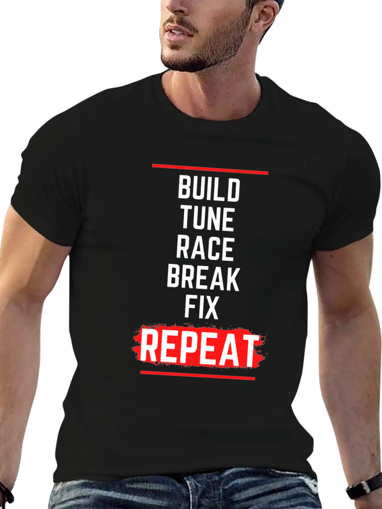 Build Tune Race T-Shirt - Automotive Enthusiast Tee