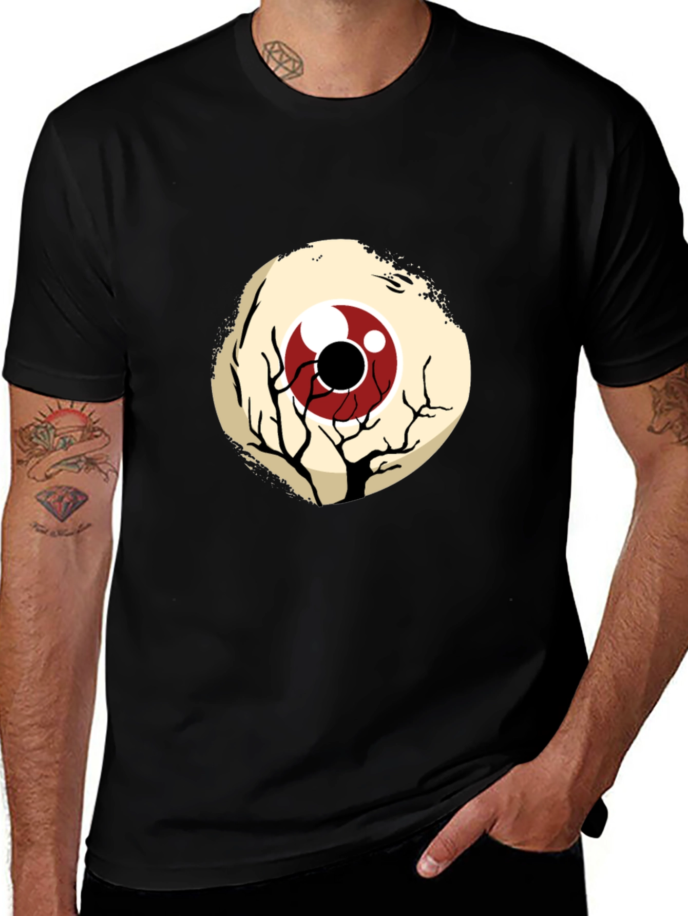 Eyeball Graphic Black T-Shirt