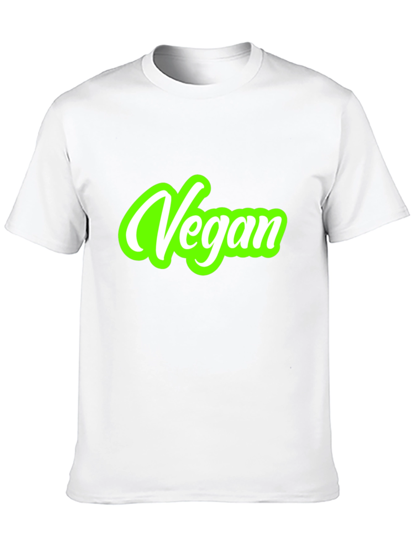 Vegan Graphic Tee - Black Cotton T-Shirt