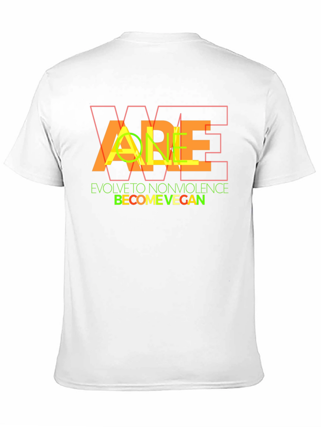 Vegan Lifestyle Graphic Tee - Evolve to Nonviolence