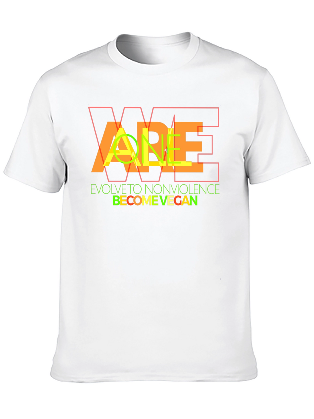 Vegan Lifestyle Graphic Tee - Evolve to Nonviolence