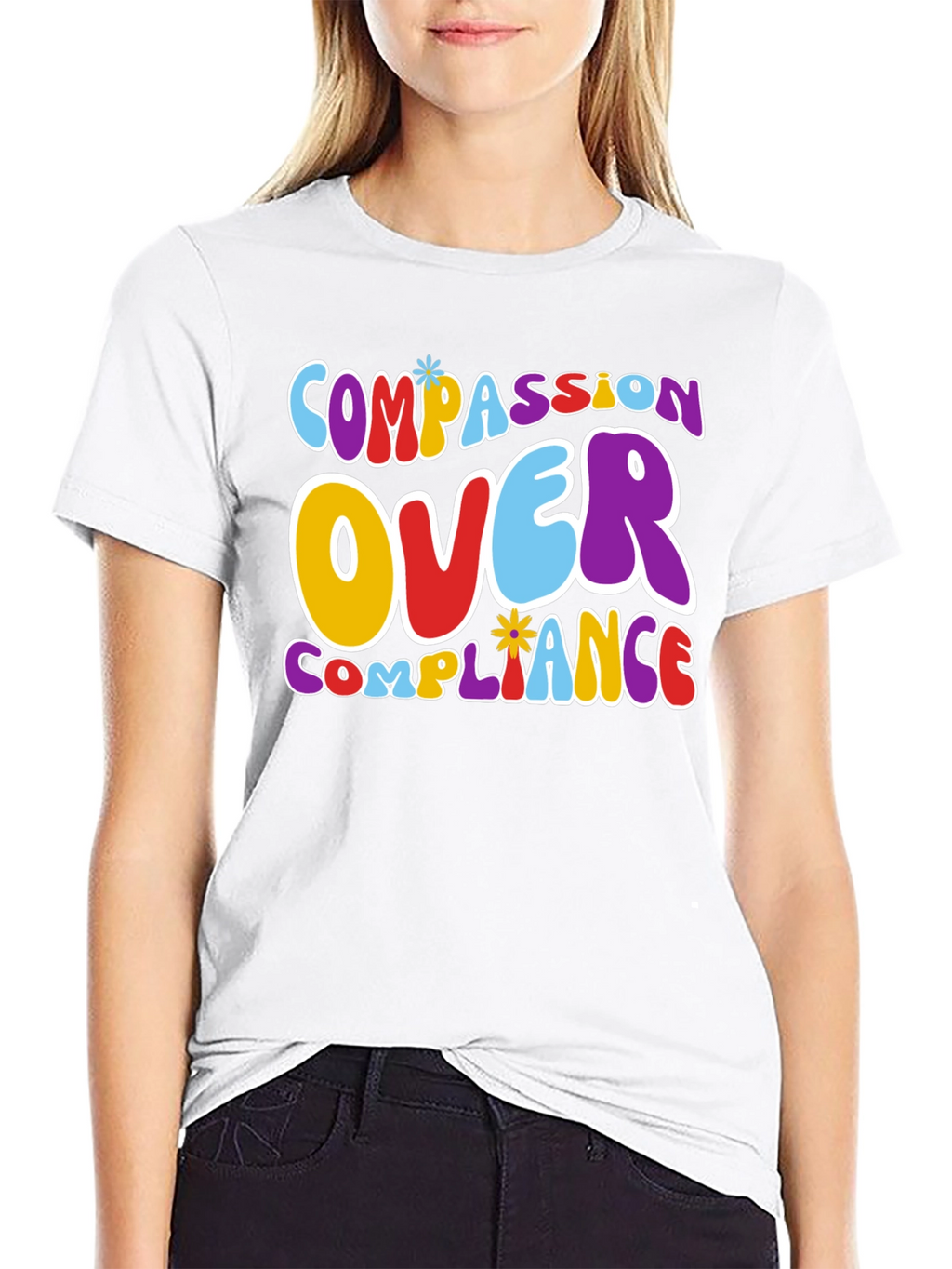 Compassion Over Compliance Graphic Tee