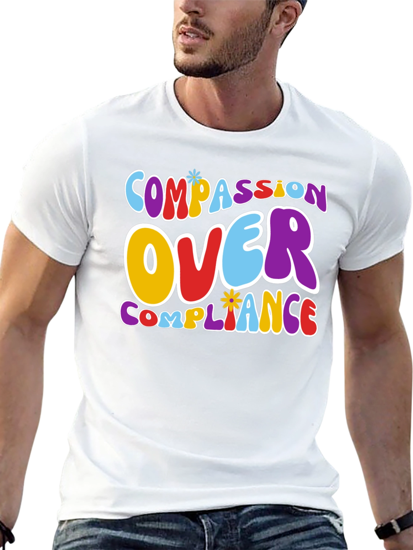 Compassion Over Compliance Graphic Tee